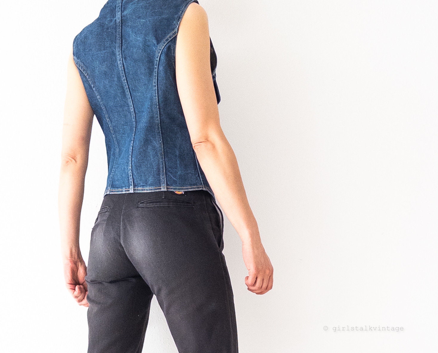 70s Vintage Lee Jeansweste Gr. S - M