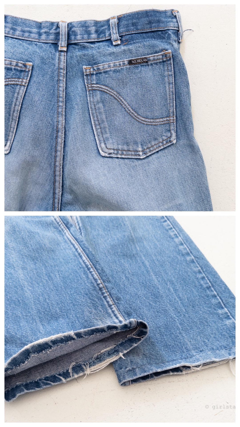 70s Vintage Mustang Cigarette Jeans Gr. 28