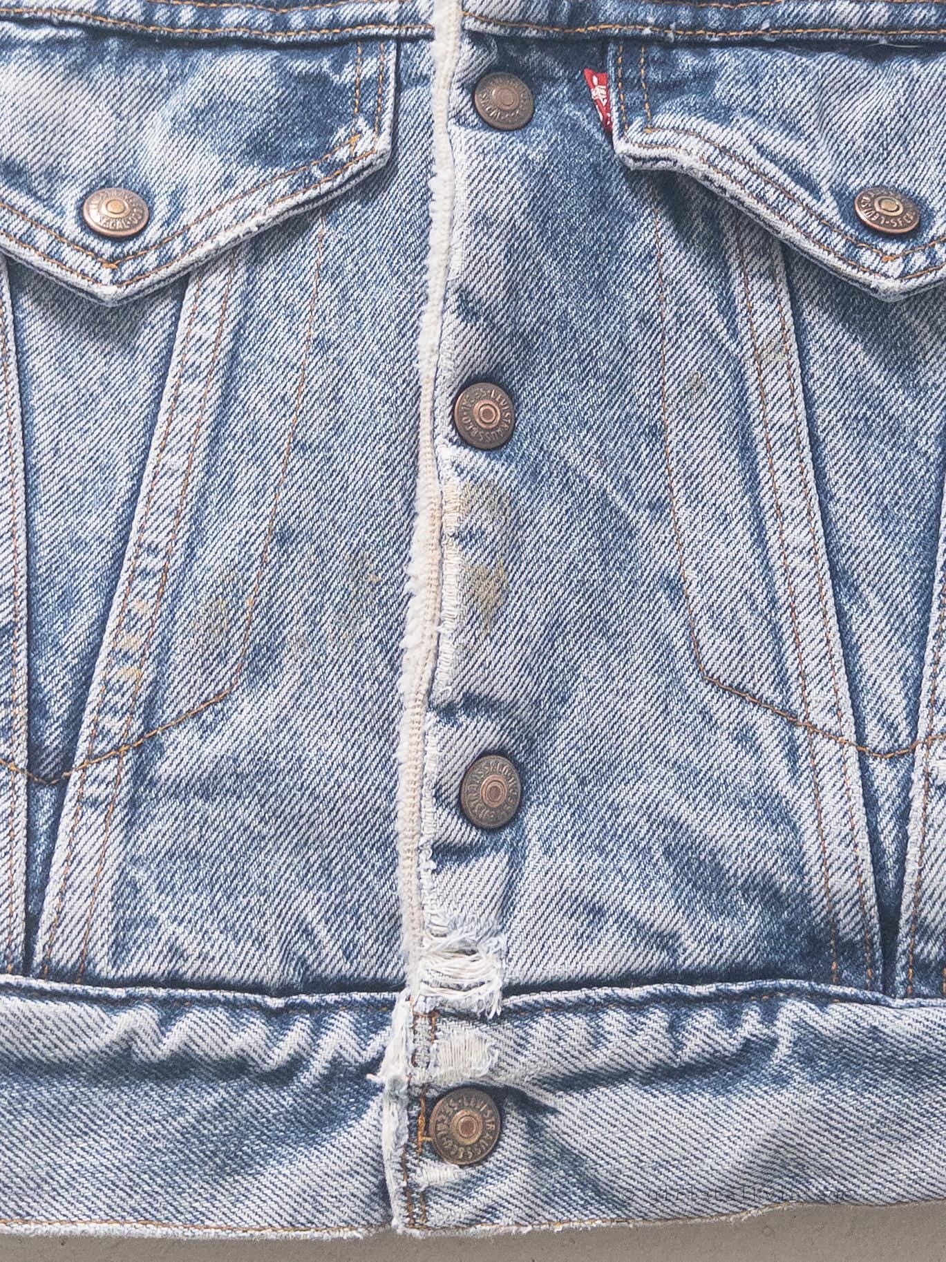 80s Vintage Little Levis Sherpa Trucker Jacket Gr. S