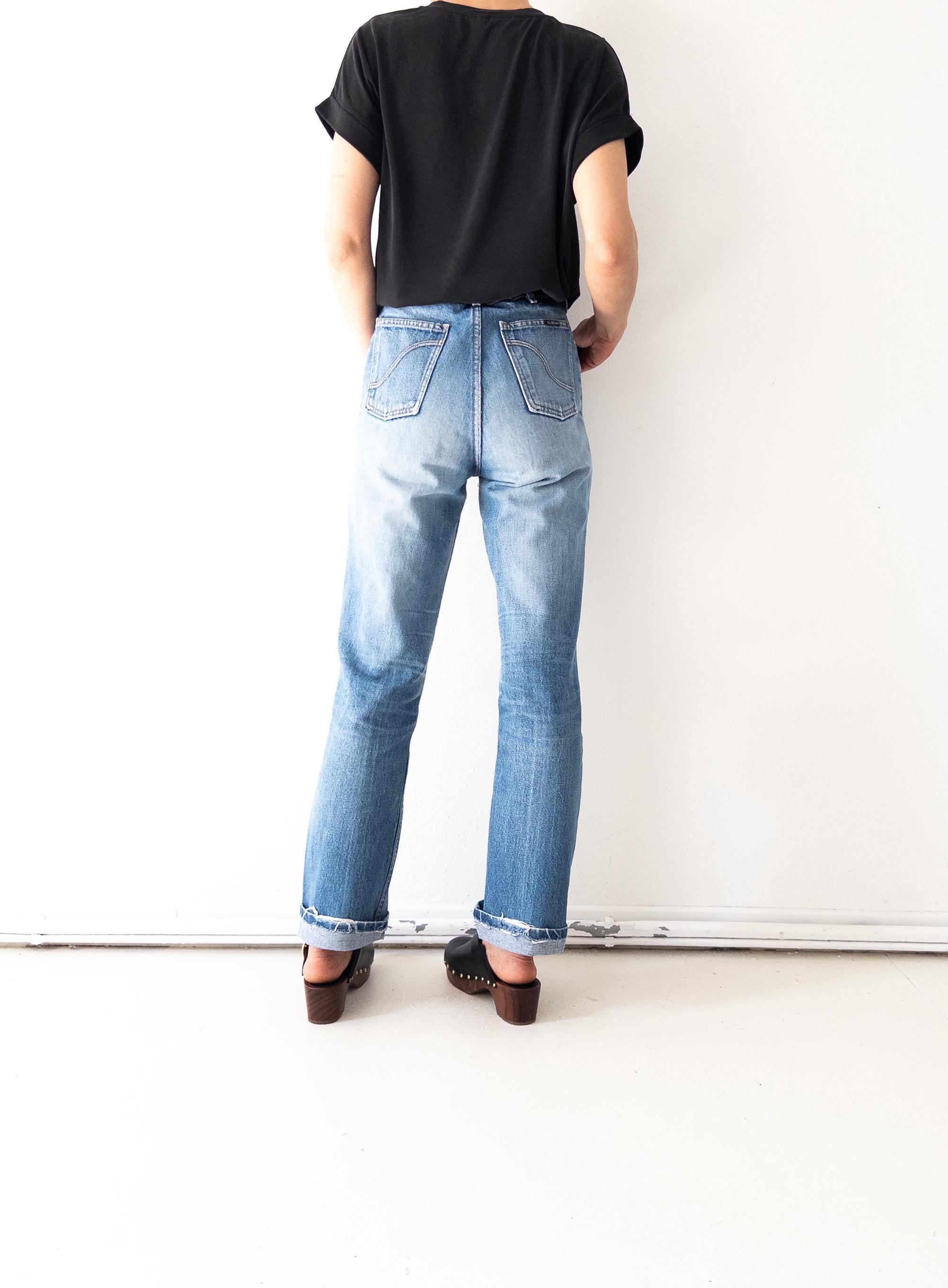 70s Vintage Mustang Cigarette Jeans Gr. 28