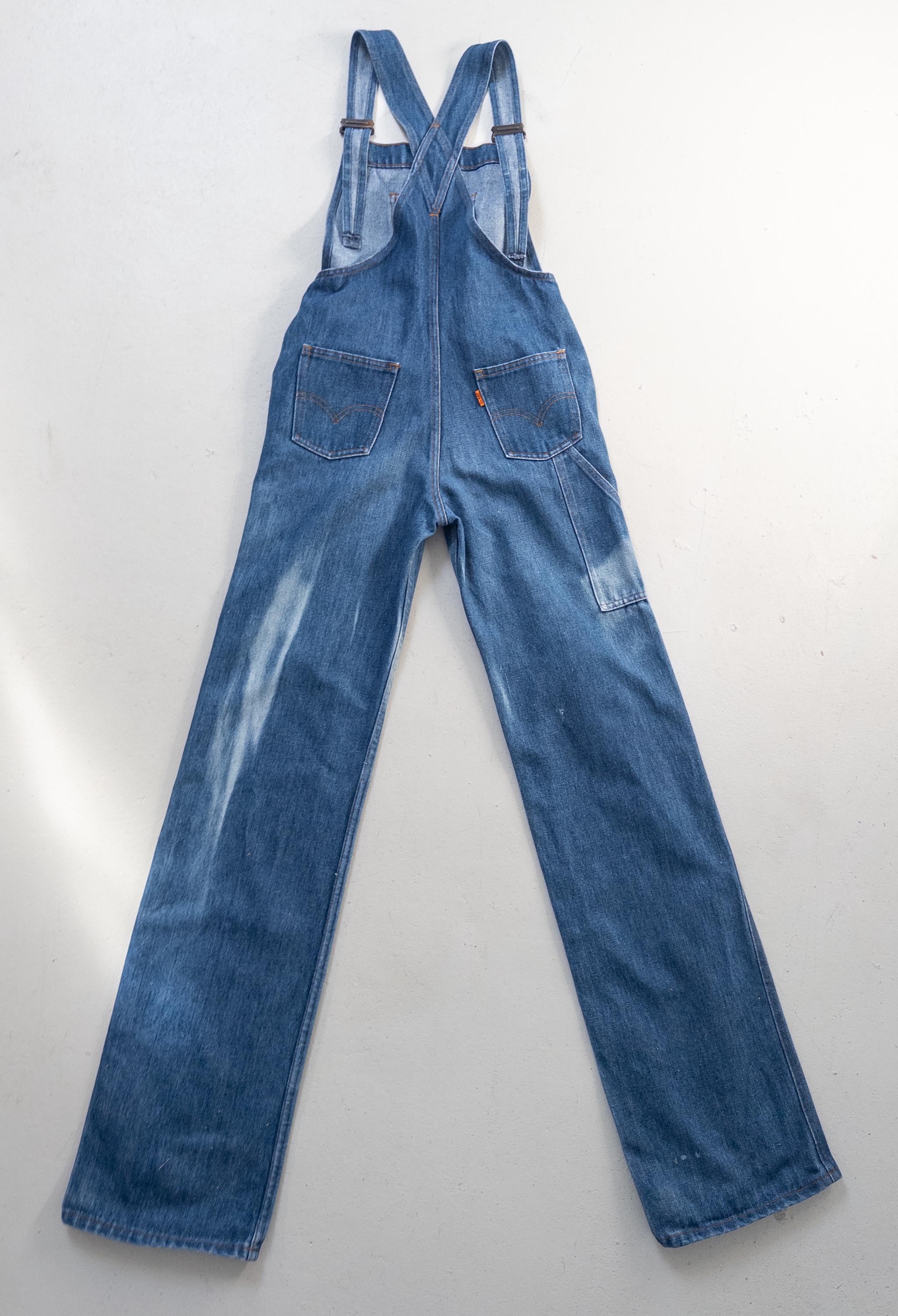 Gr. XS Levis Latzhose 80s Vintage Made in France