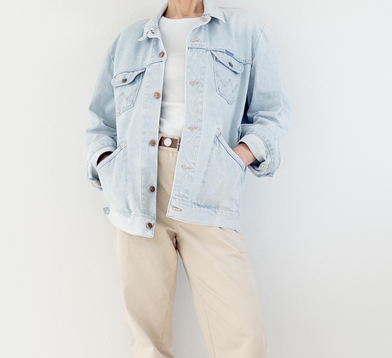 80s Vintage Wrangler Jeansjacke Gr. L Made in Malta