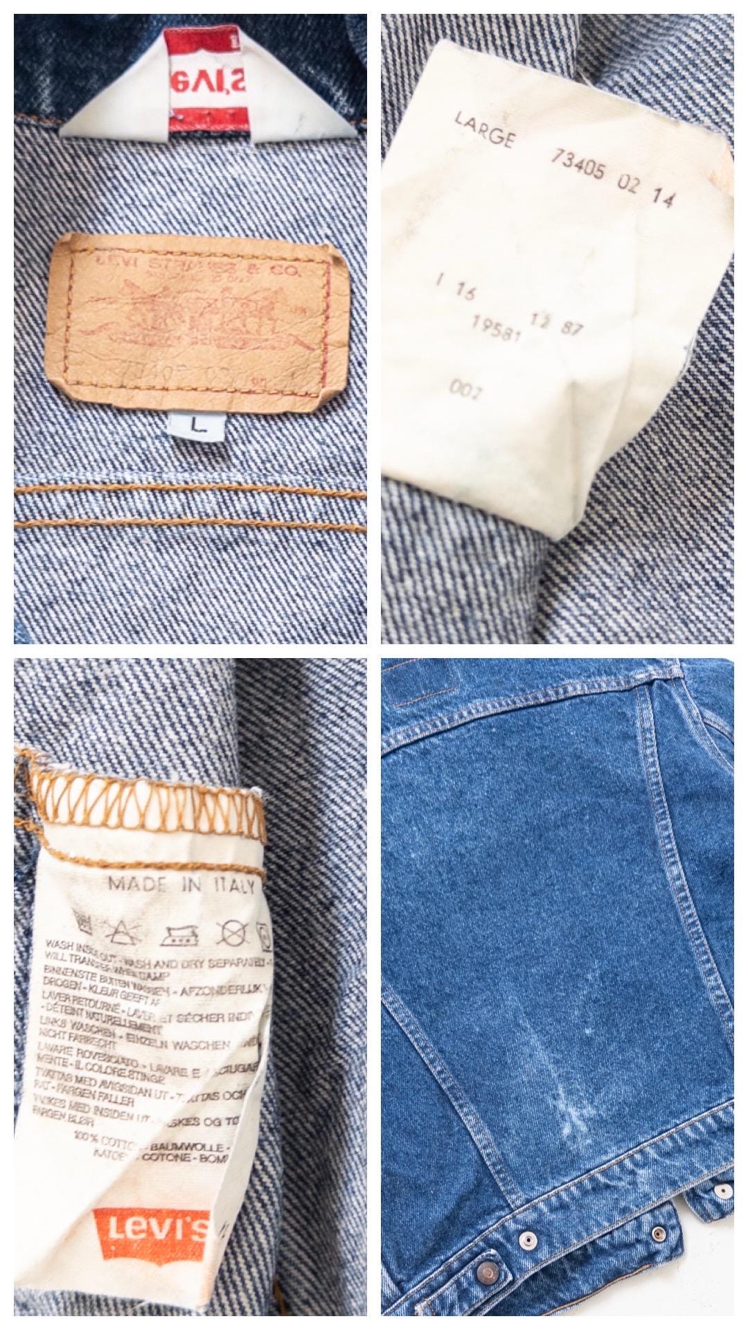 70s Vintage Levis 73405 Trucker Jacket Gr. XS Made in Italy