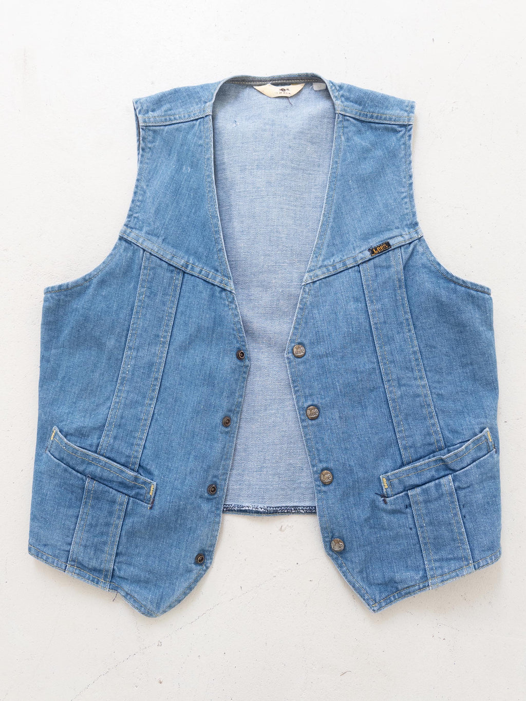 Gr. L Lee Jeansweste 70s Vintage Made in USA
