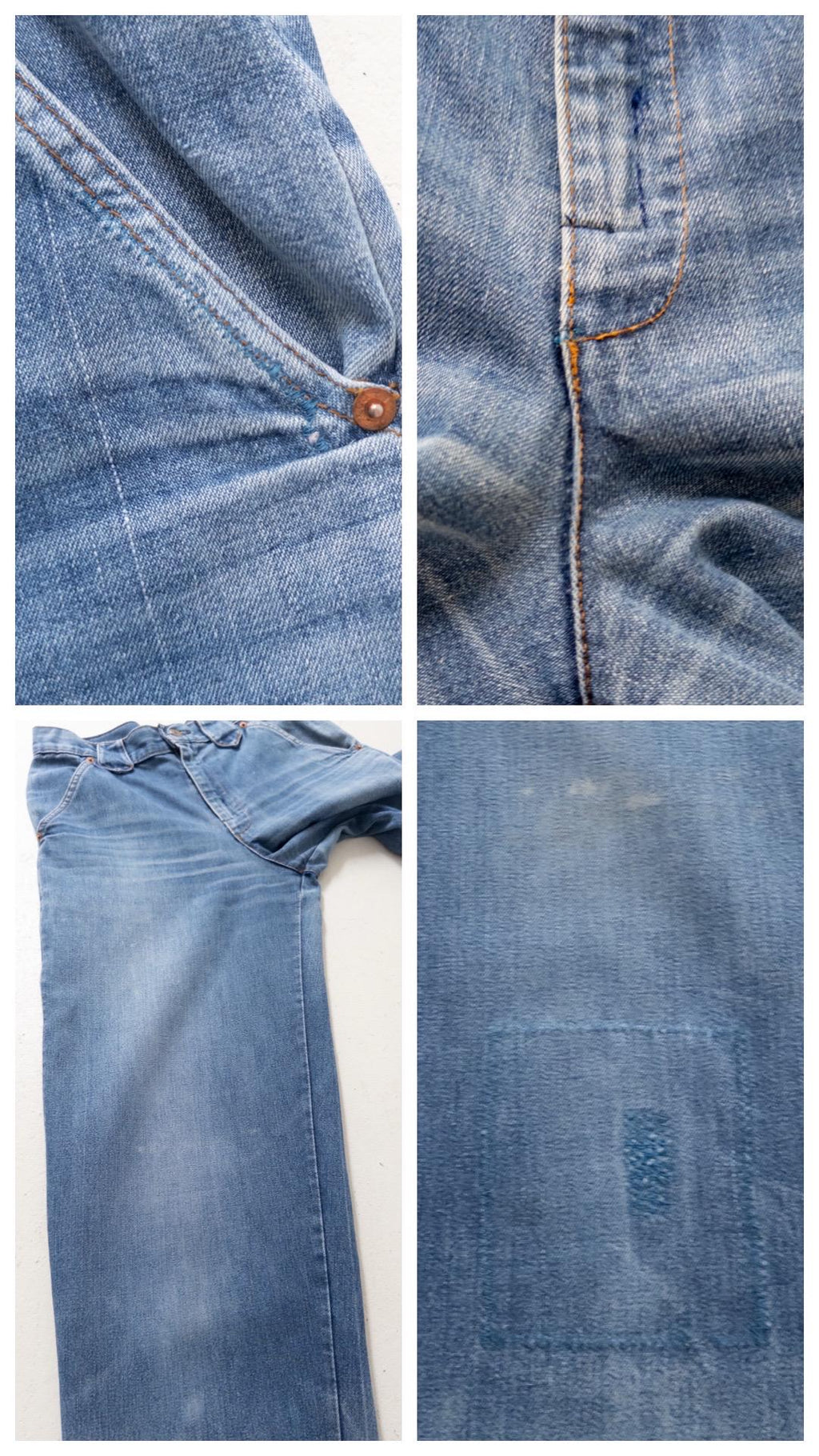 80s Vintage Levis Jeans W27 L30 White Tab Faded Mid Blue Denim Mom Fit Made in Belgium 1980