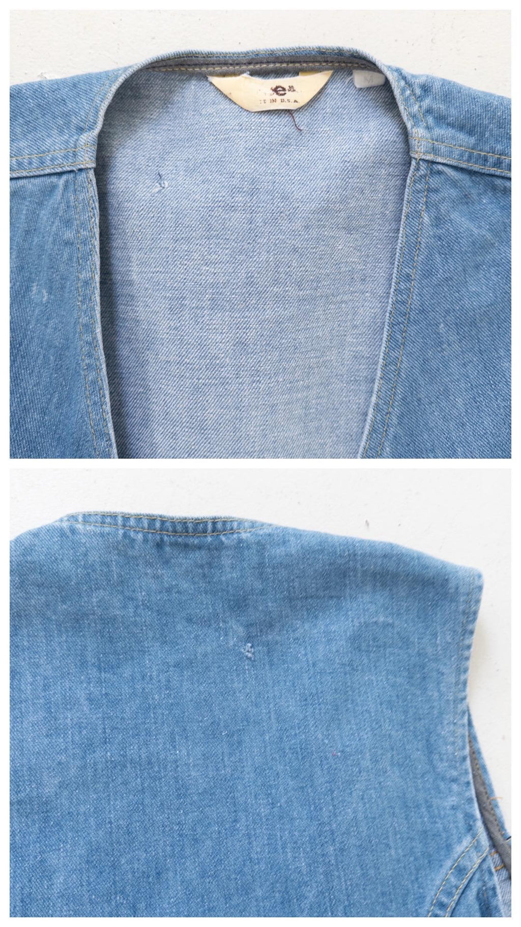 Gr. L Lee Jeansweste 70s Vintage Made in USA