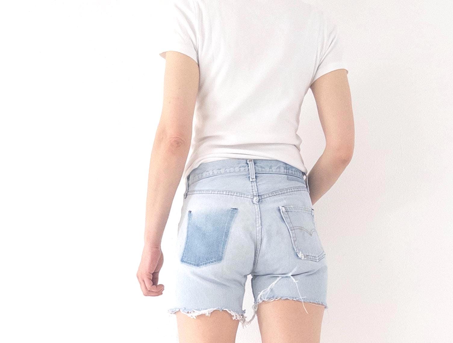 80s Vintage Levis 501 Selvedge Shorts Gr. 27