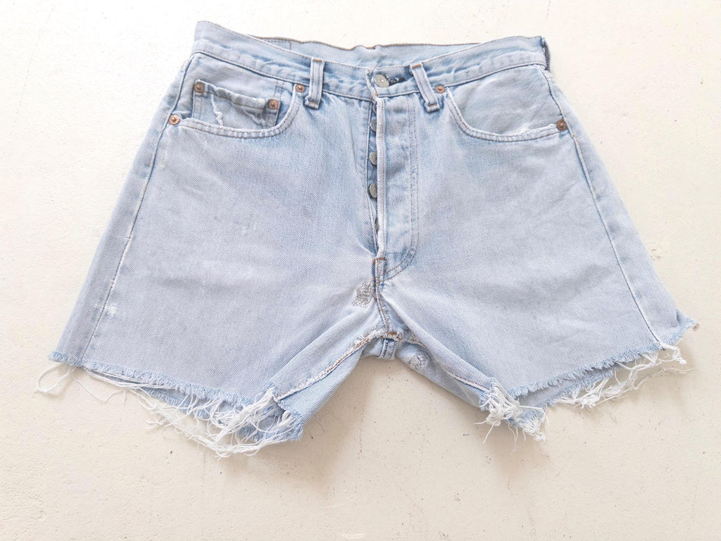 80s Vintage Levis 501 Selvedge Shorts Gr. 27