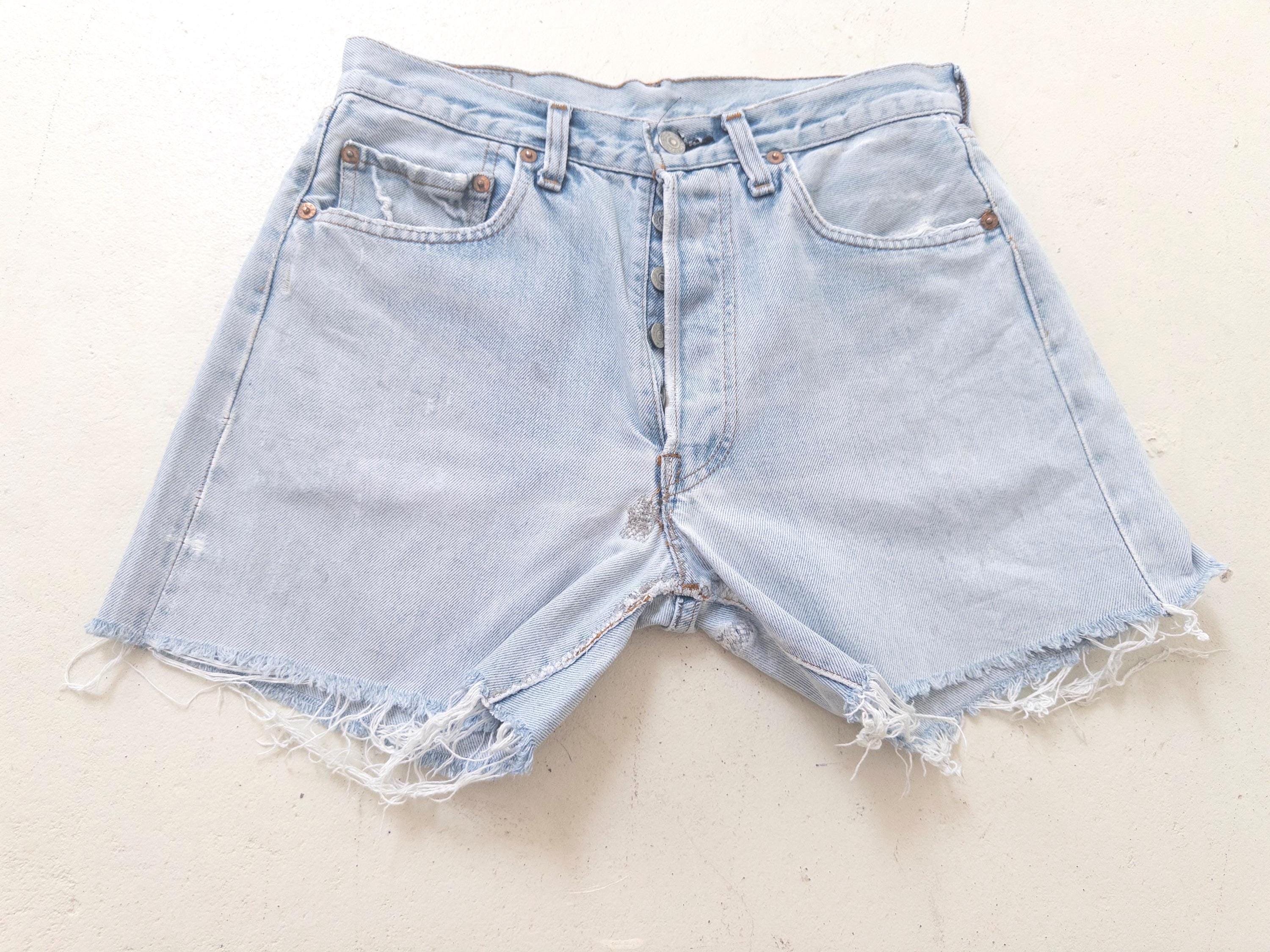 80s Vintage Levis 501 Selvedge Shorts Gr. 27