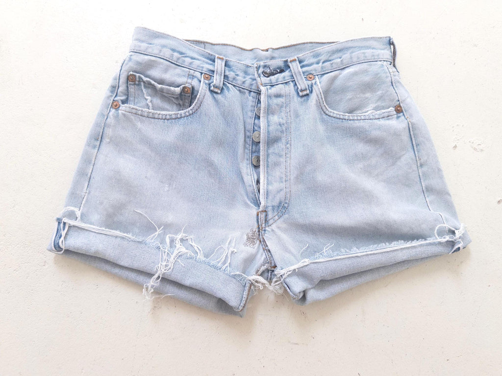 80s Vintage Levis 501 Selvedge Shorts Gr. 27
