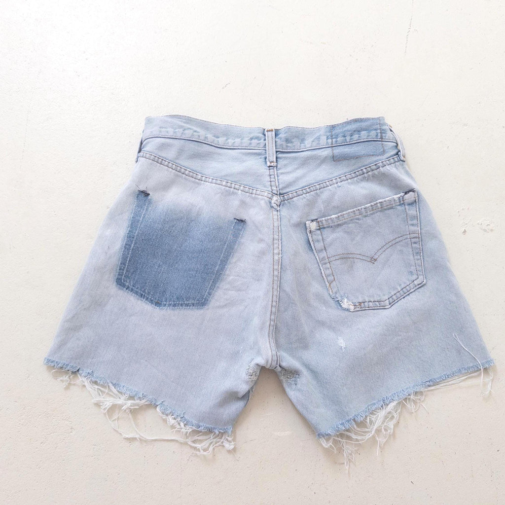 80s Vintage Levis 501 Selvedge Shorts Gr. 27