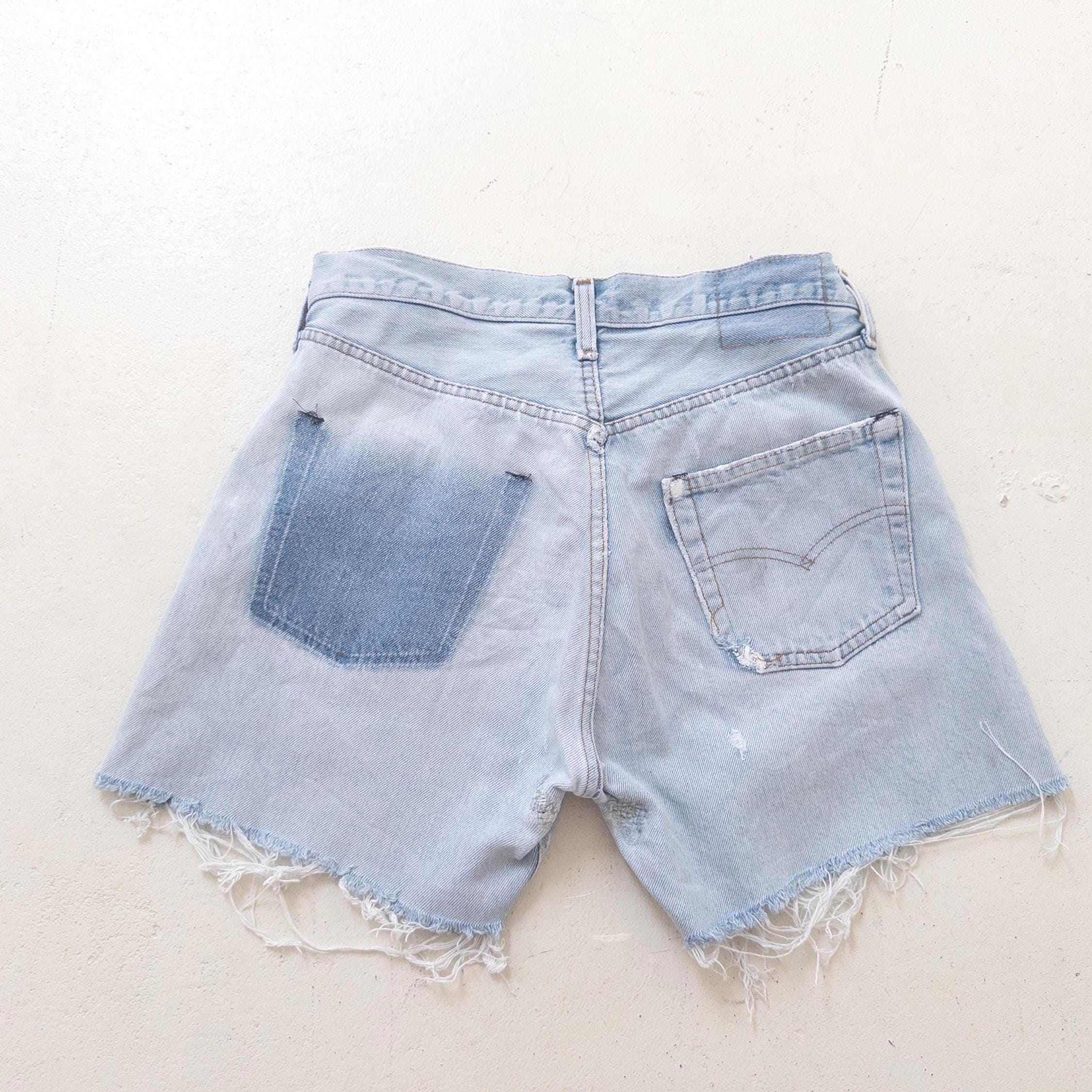 80s Vintage Levis 501 Selvedge Shorts Gr. 27
