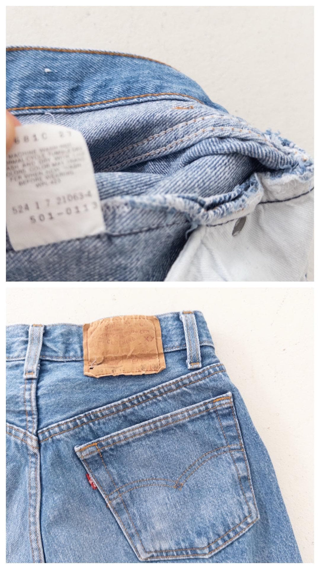 80s Vintage Levis 501 Shorts Gr. 27 - 28