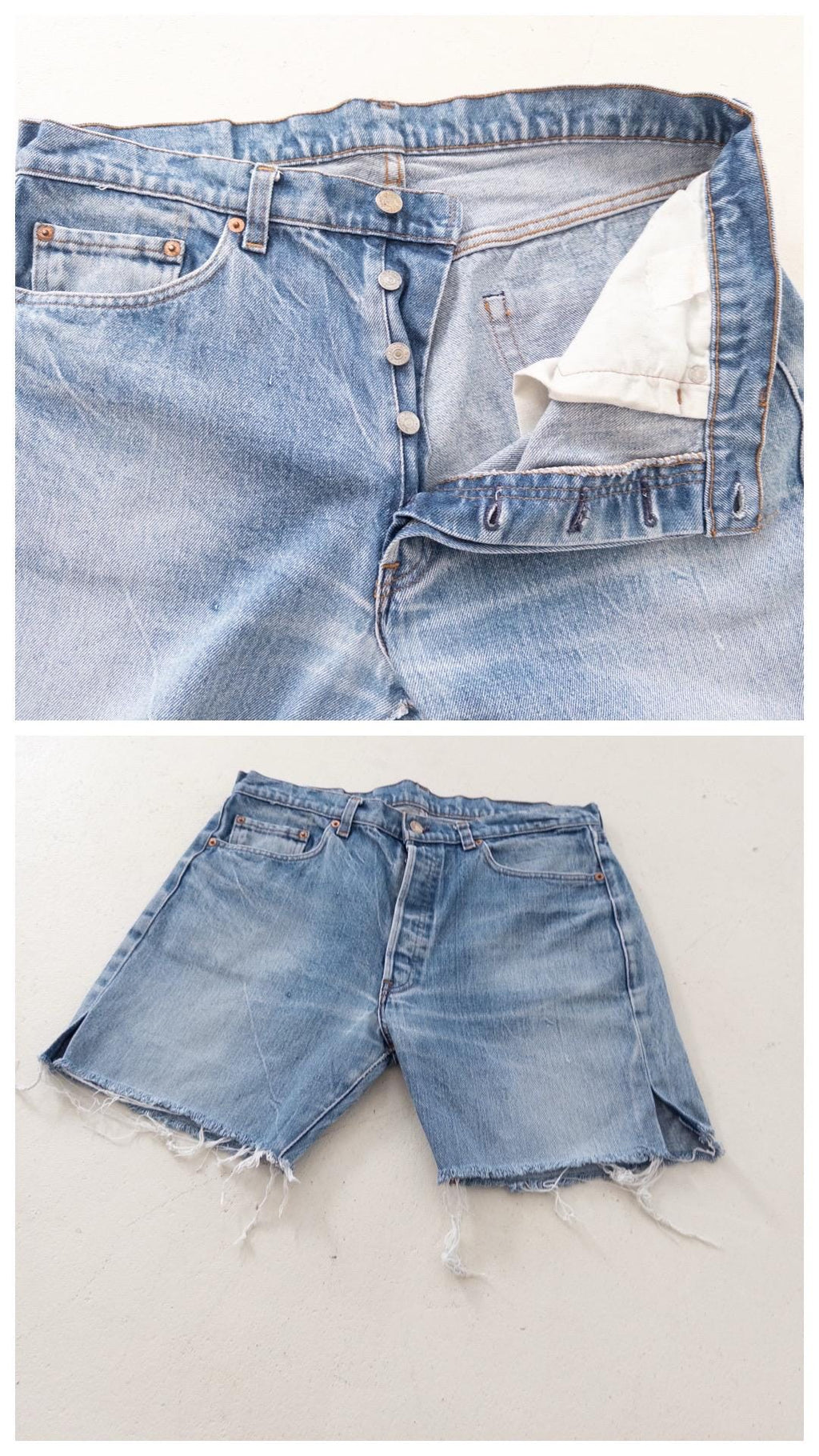 80s Vintage Levis 501 Shorts Gr. 34