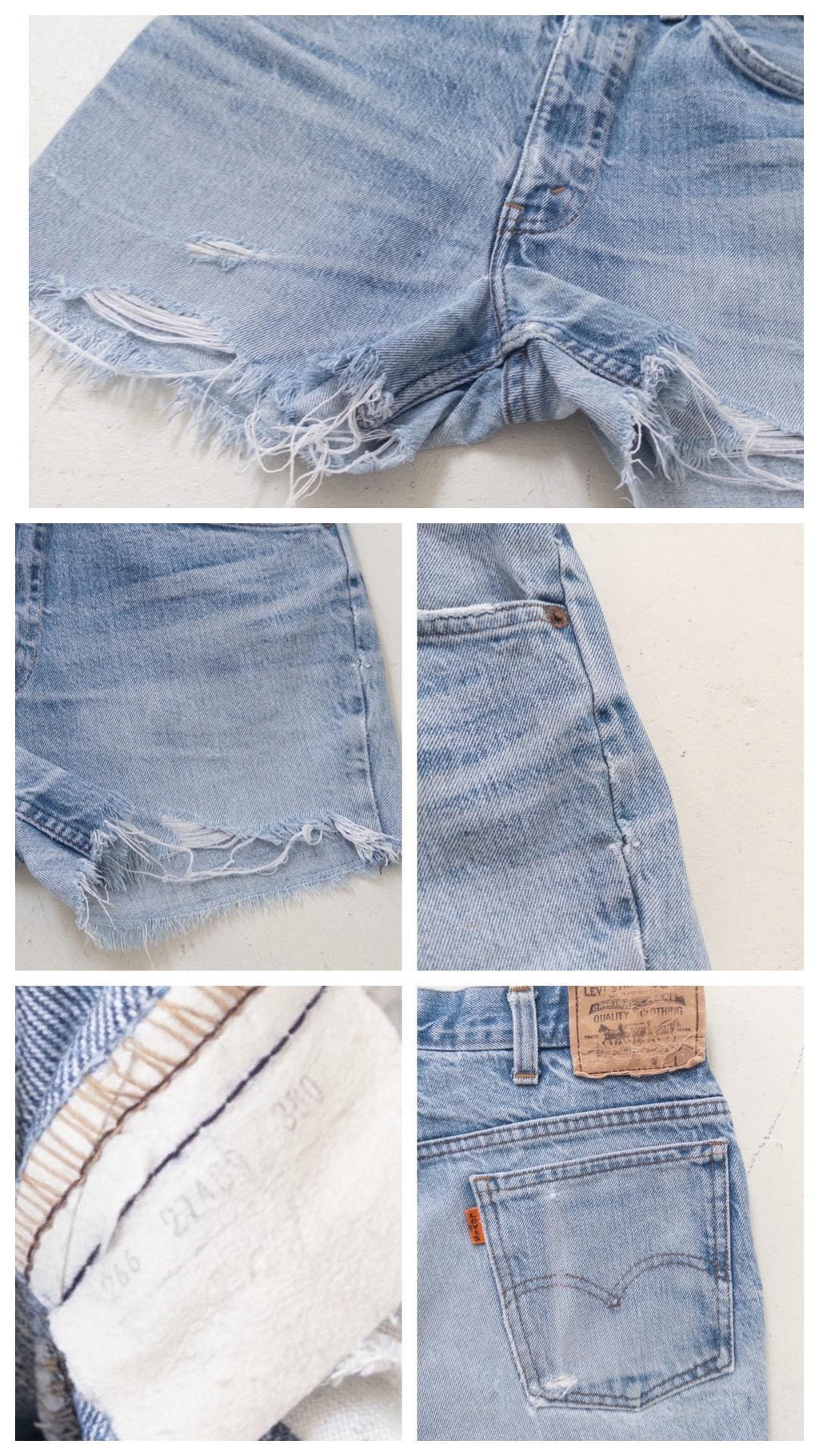 Gr. 30 Levis Shorts 80s Vintage Made in Belgium