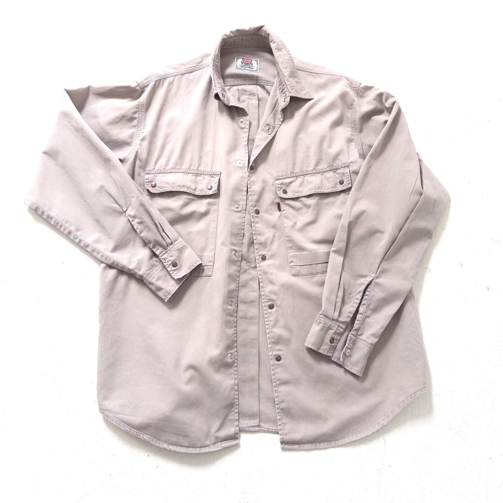 80s Vintage Levis Leather Tab Hemd Gr. L - XL