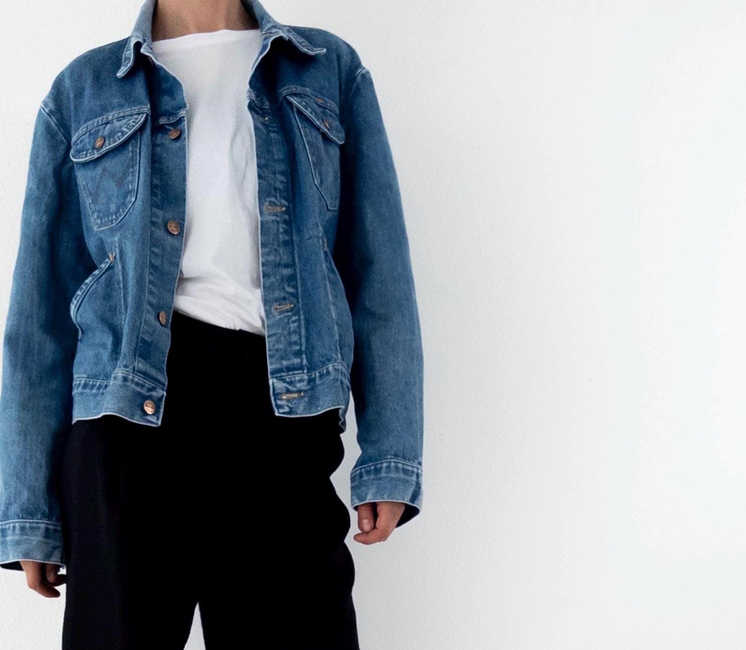 90s Vintage Wrangler Jeansjacke Gr. M - L