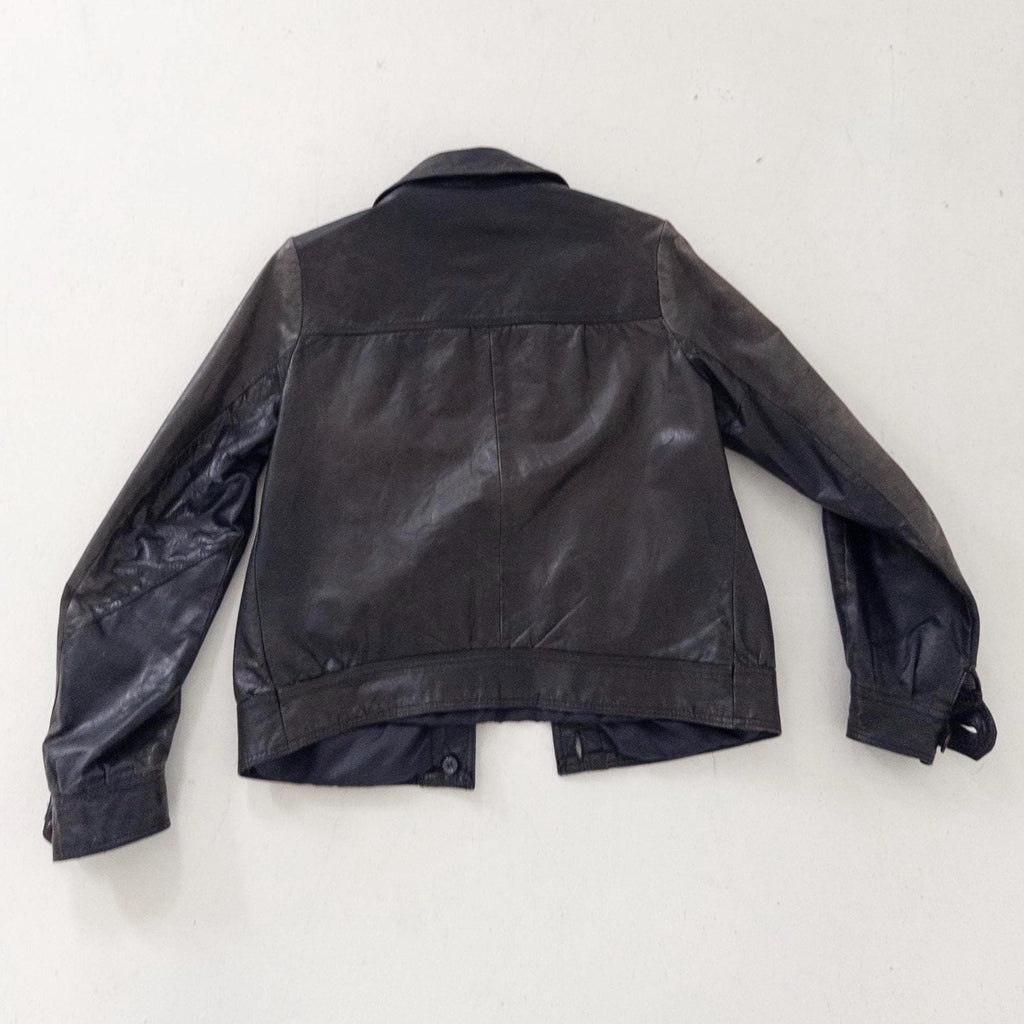 Gr. S Lederjacke 70s Vintage Made in Finland