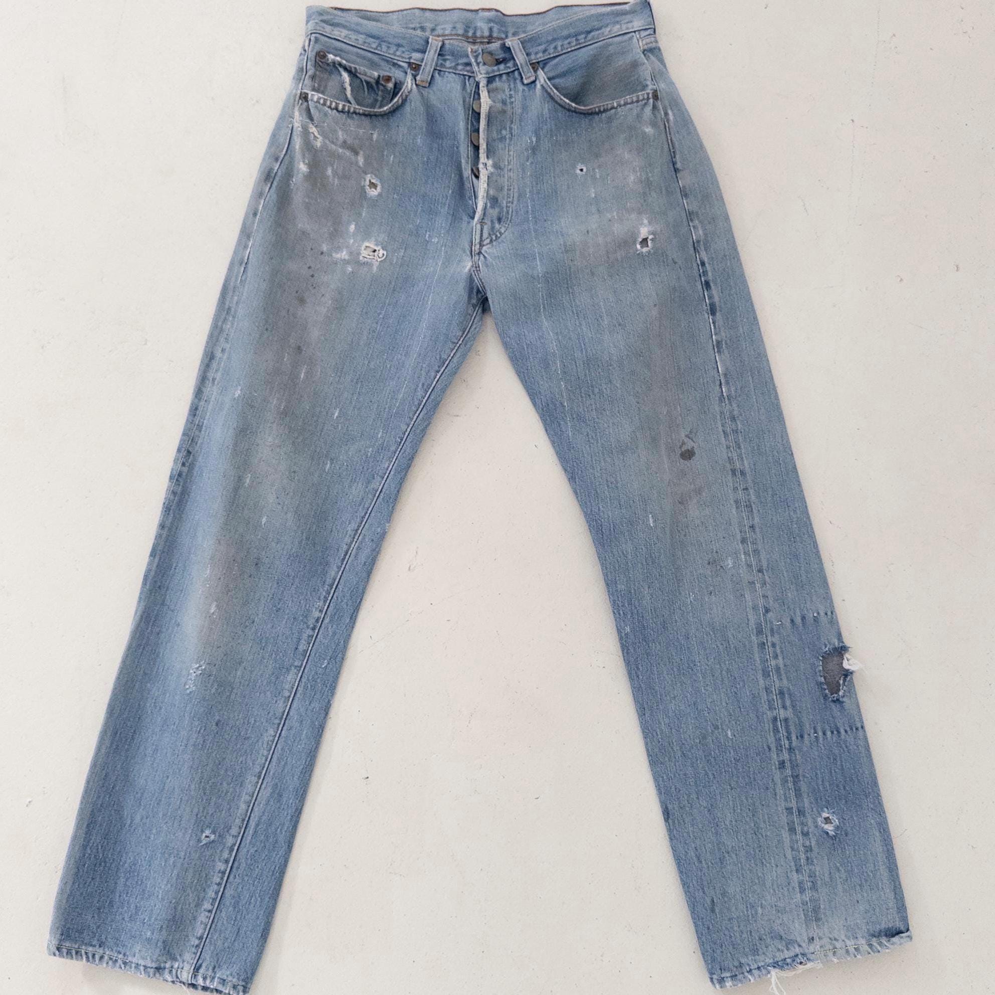 Gr. 29 Levis 501 Selvedge 60s Vintage Made in USA