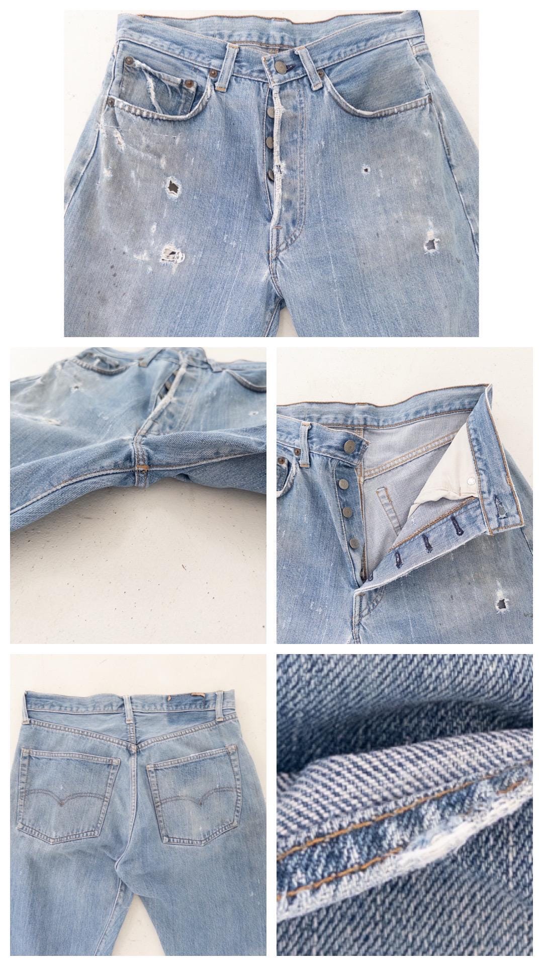 Gr. 29 Levis 501 Selvedge 60s Vintage Made in USA