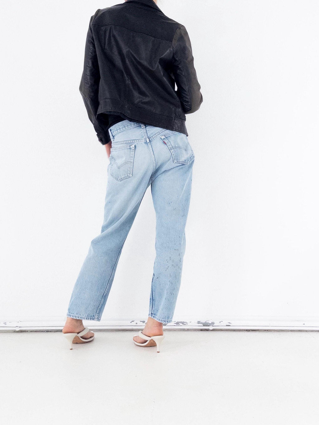 Gr. S Lederjacke 70s Vintage Made in Finland