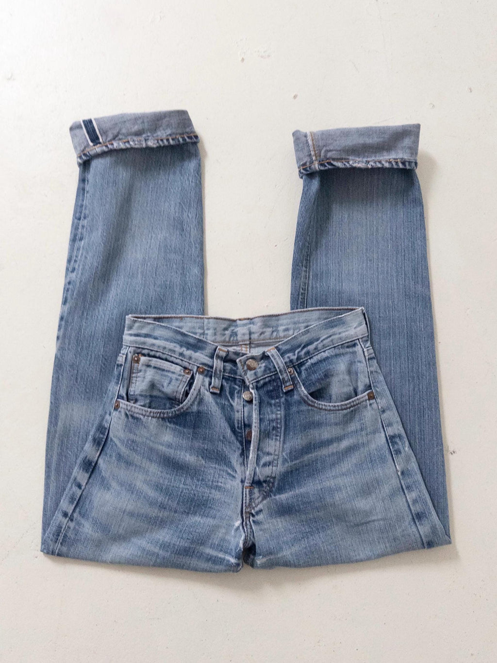 Gr. 24 - 25 Levis 501 Selvedge 70s Vintage Made in USA