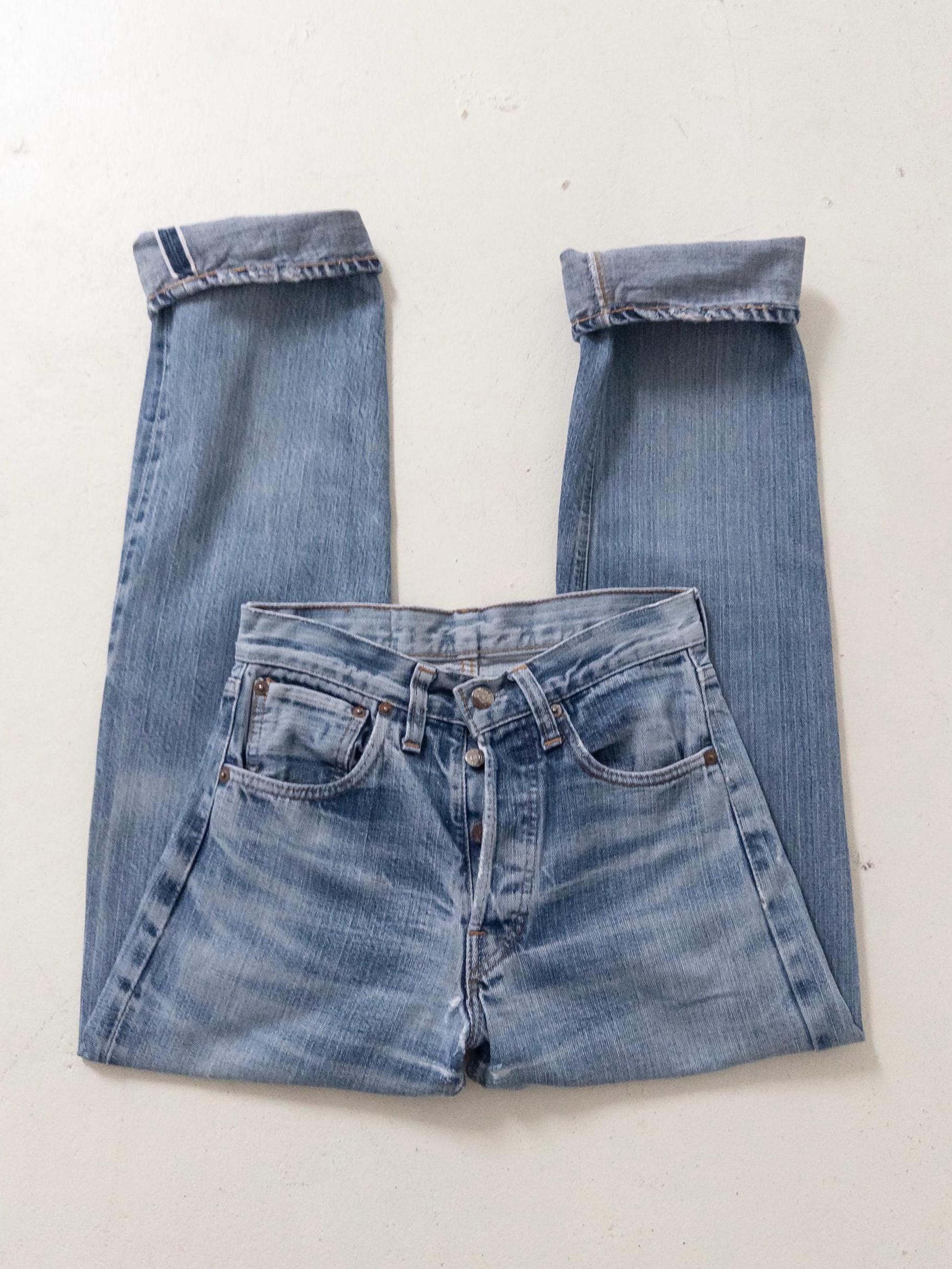 Gr. 24 - 25 Levis 501 Selvedge 70s Vintage Made in USA