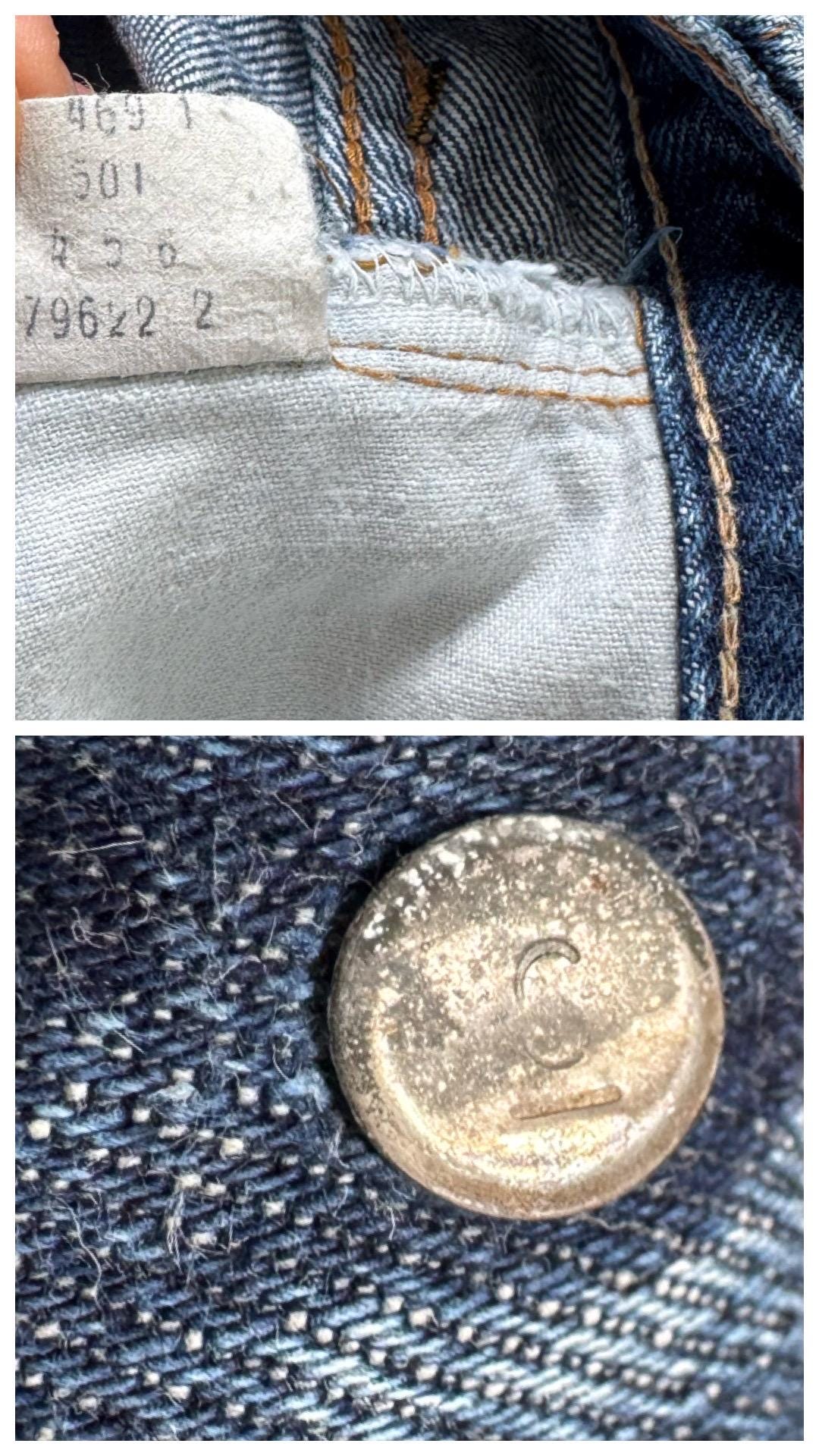 Gr. 25 Levis 501 Selvedge 70s Vintage Made in USA