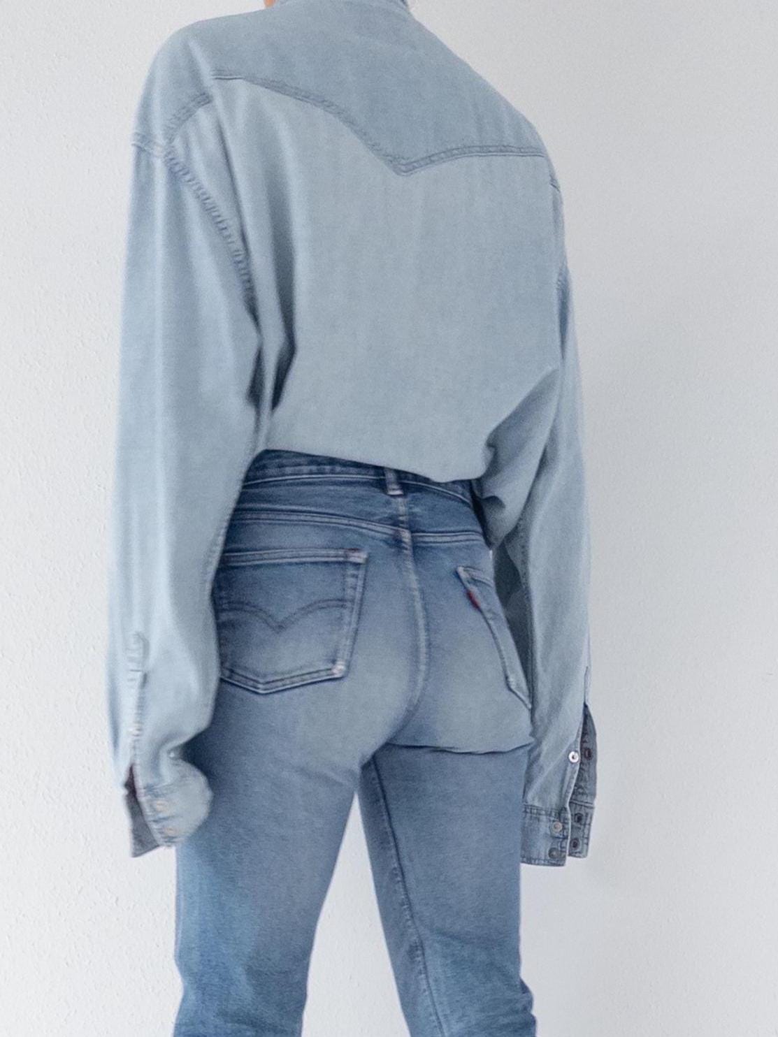 90s Vintage Wrangler Jeanshemd Gr. XL