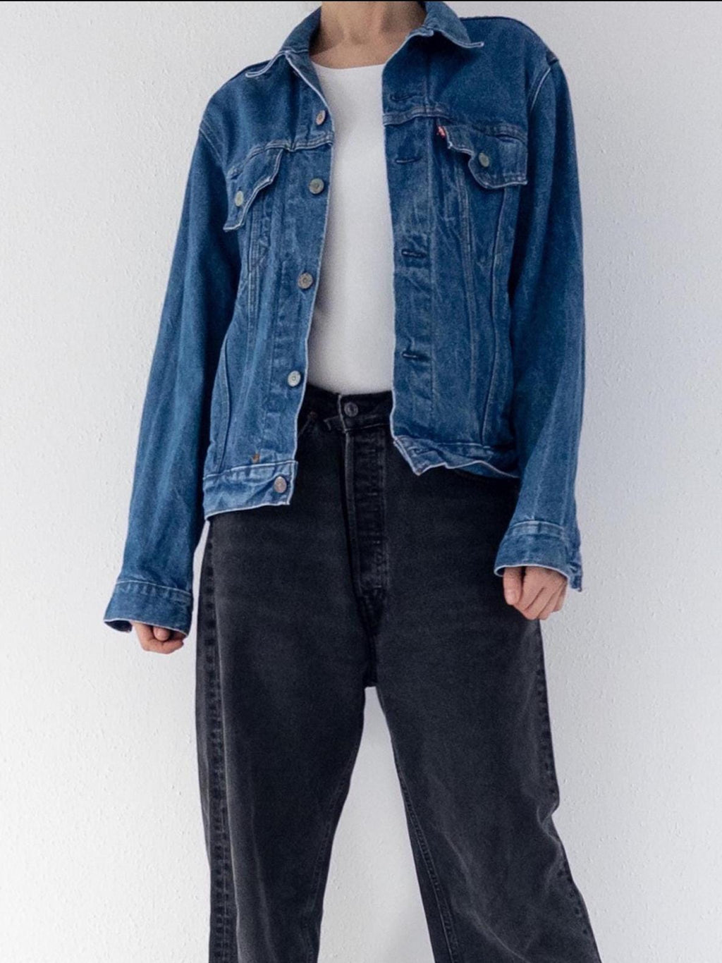 80s Vintage Levis Trucker Jacket Gr. L Made in USA