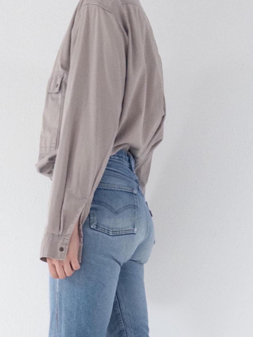 80s Vintage Levis Leather Tab Hemd Gr. L - XL