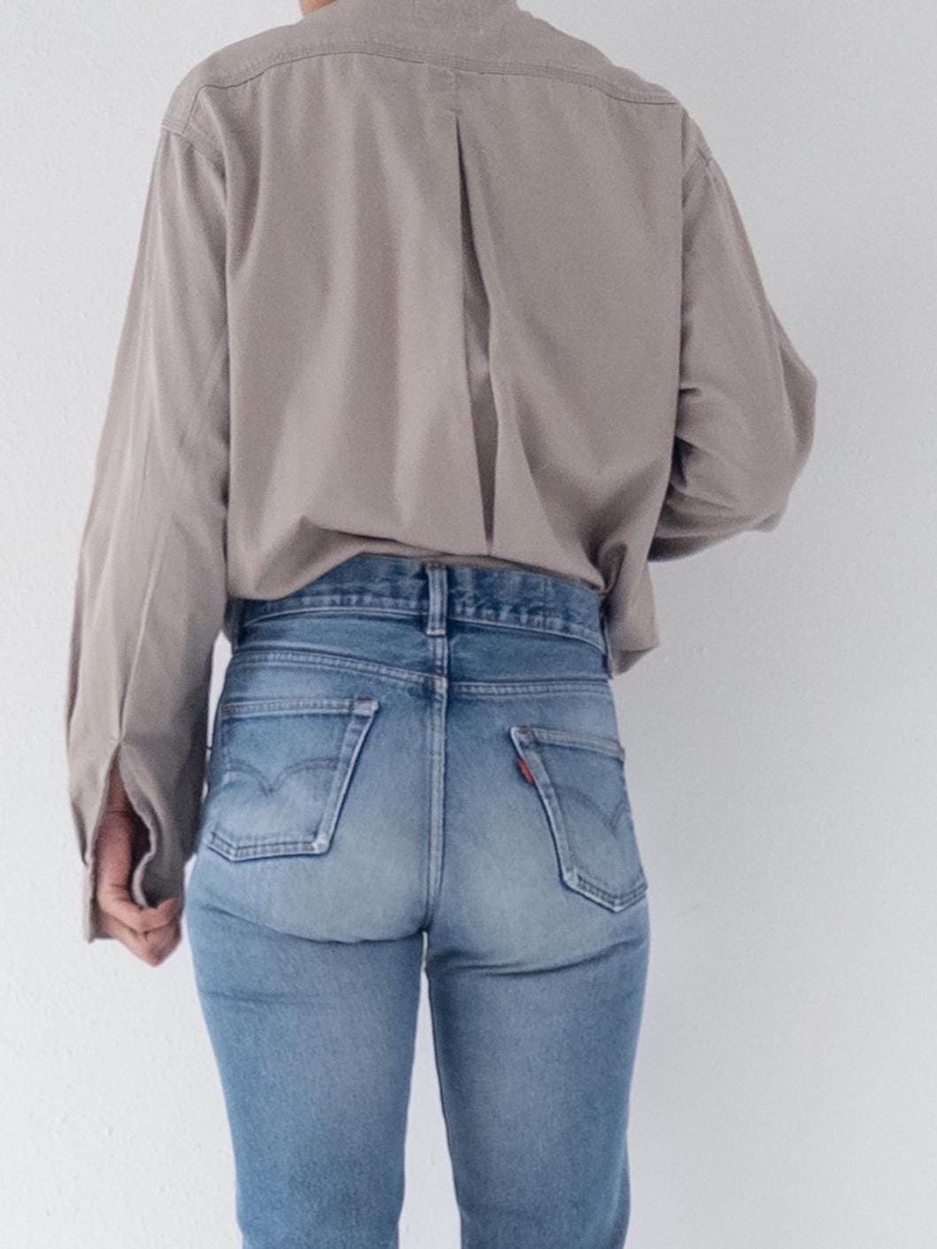 80s Vintage Levis Leather Tab Hemd Gr. L - XL