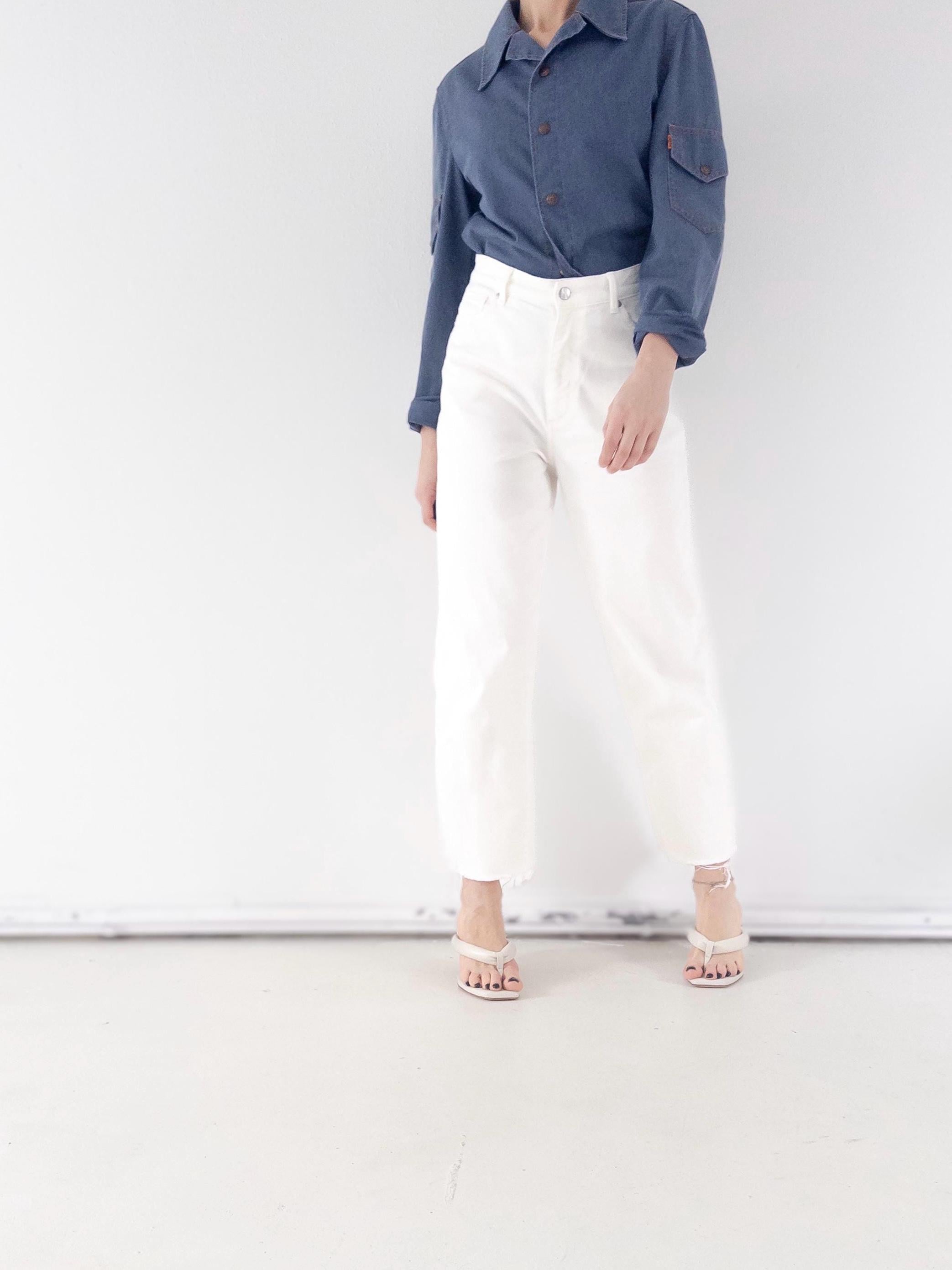 BIG E 60s / 70s Vintage Levis Jeanshemd Gr. S - M