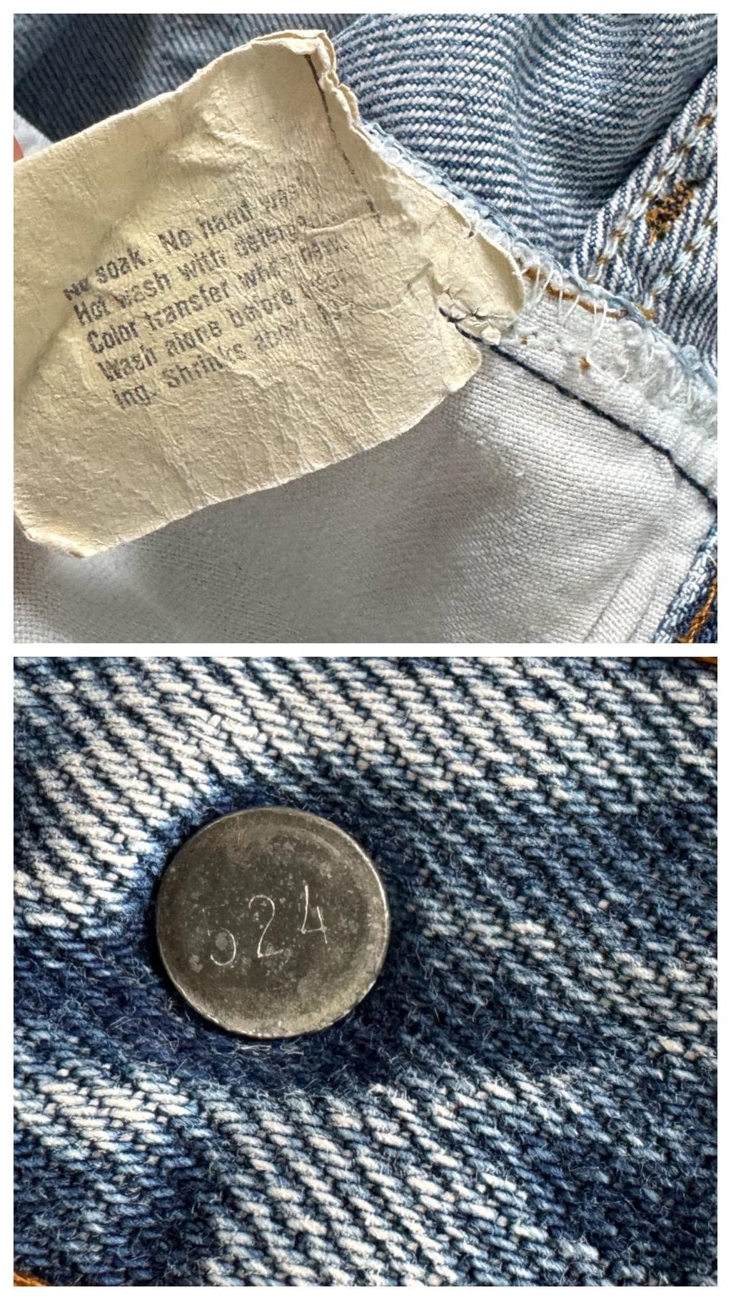 Gr. 32 Levis 501 Selvedge 70s Vintage Made in USA