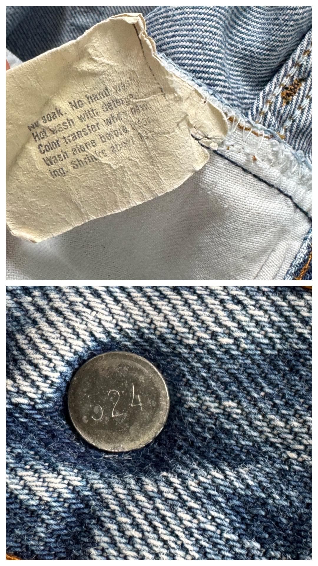 Gr. 32 Levis 501 Selvedge 70s Vintage Made in USA