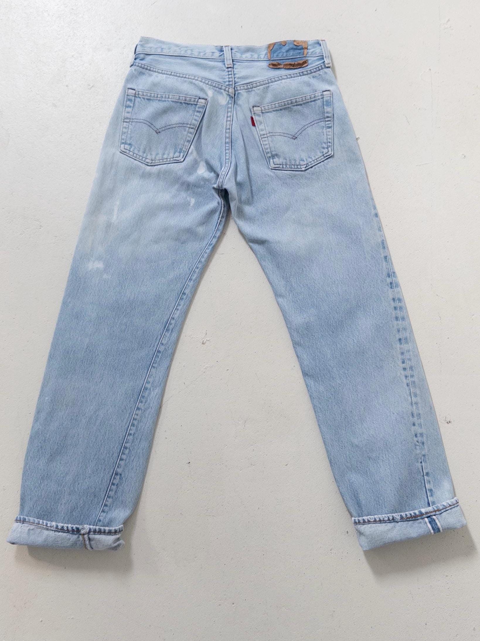 Gr. 26 - 27 Levis 501 Selvedge 80s Vintage Made in USA