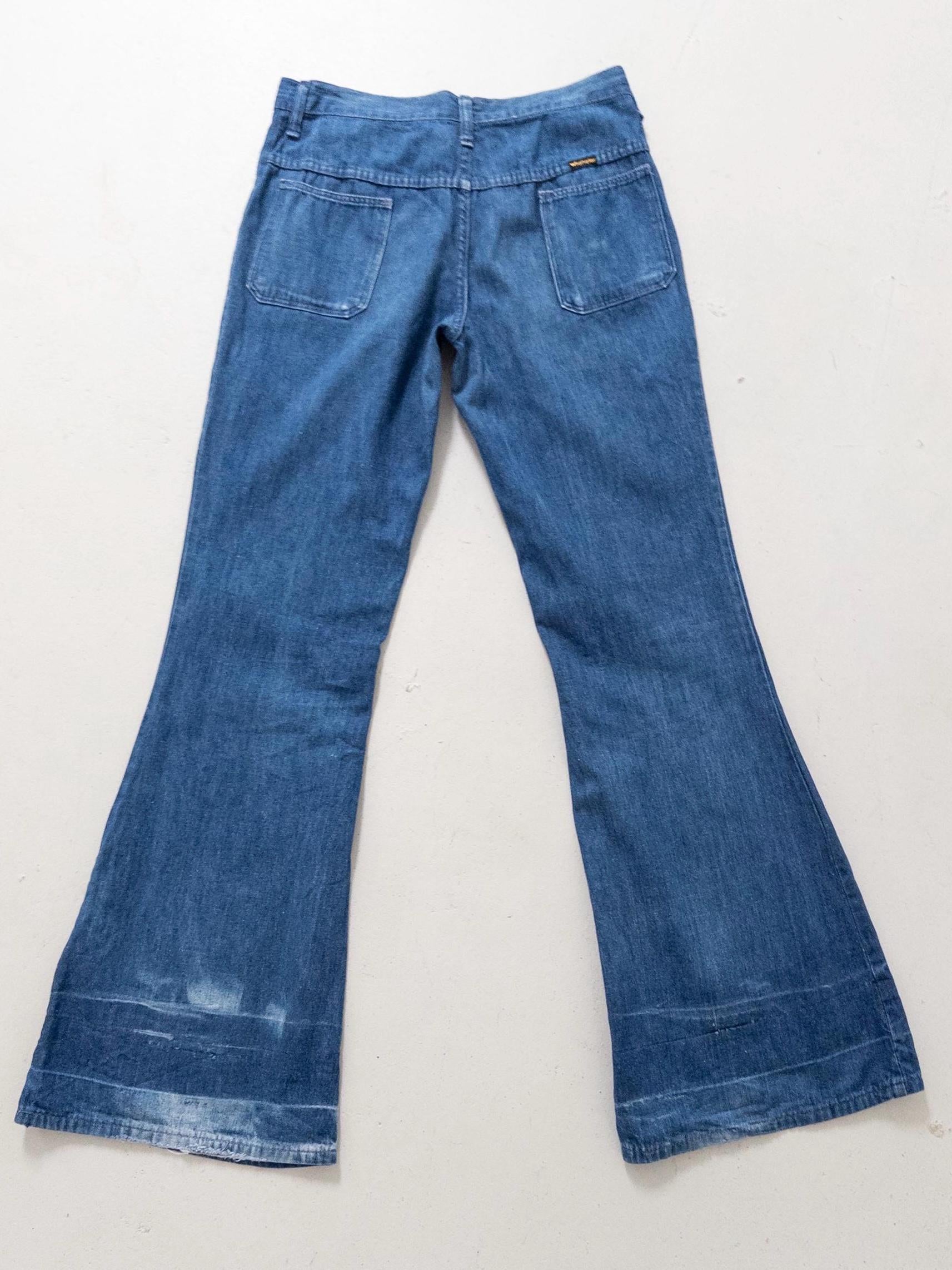 Gr. 29 - 30 Wrangler Schlaghose 60s / 70s Vintage Made in Malta