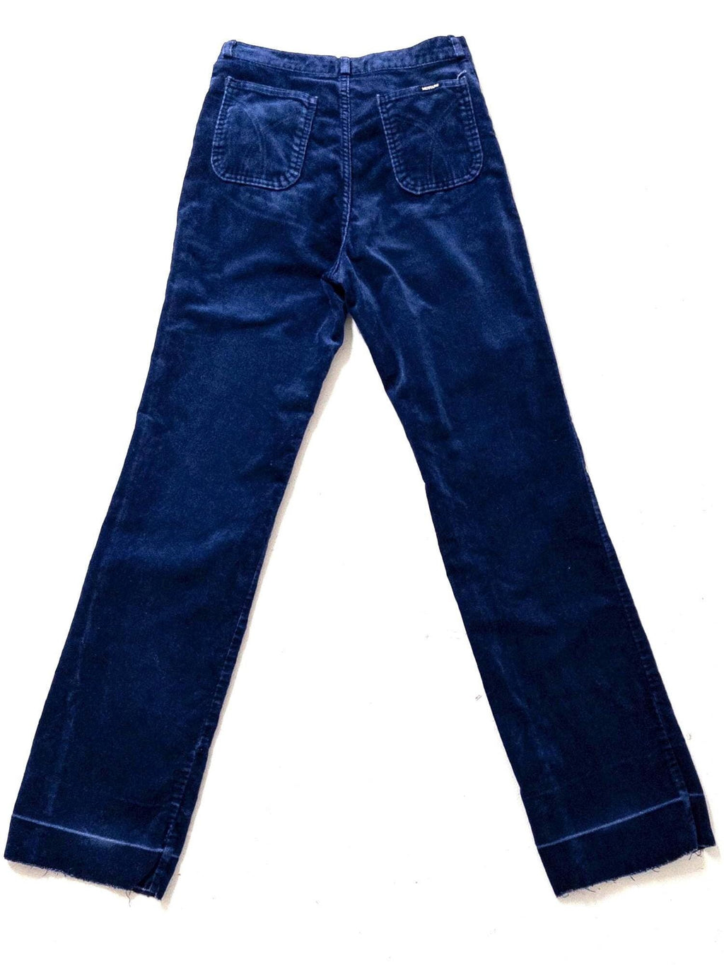 Gr. 26 Mustang Cigarette Velvet Pants 70s Vintage Made in Germany