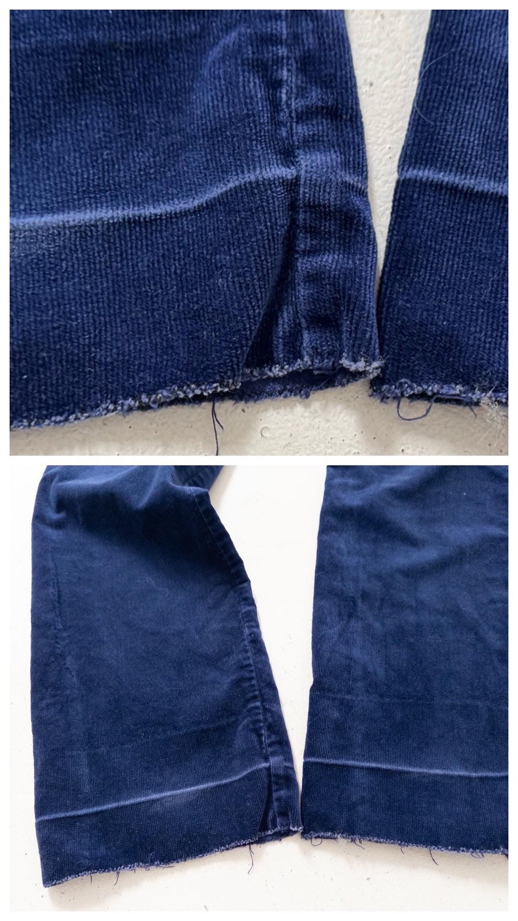 Gr. 26 Mustang Cigarette Velvet Pants 70s Vintage Made in Germany