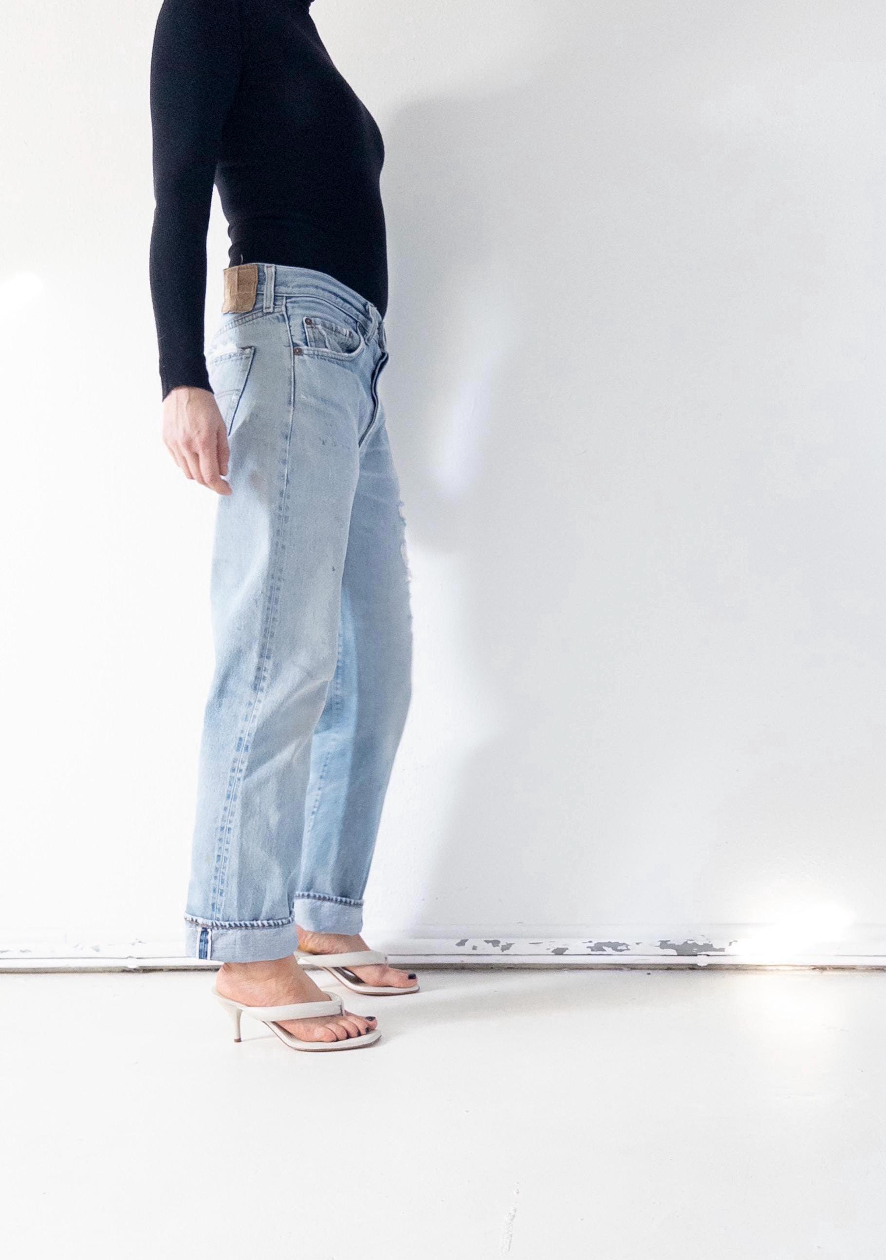 Gr. 30 - 31 Selvedge Redline Levis 501 70s Vintage Made in USA