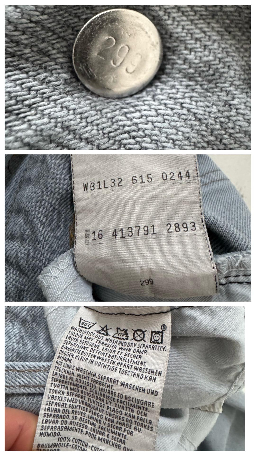 Gr. 28 - 29 Levis 615 90s Vintage Made in UK