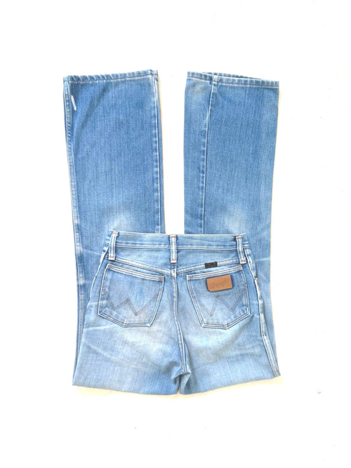 Gr. 23 -24 Wrangler Blue Bell Bootcut 70s Vintage Made in USA