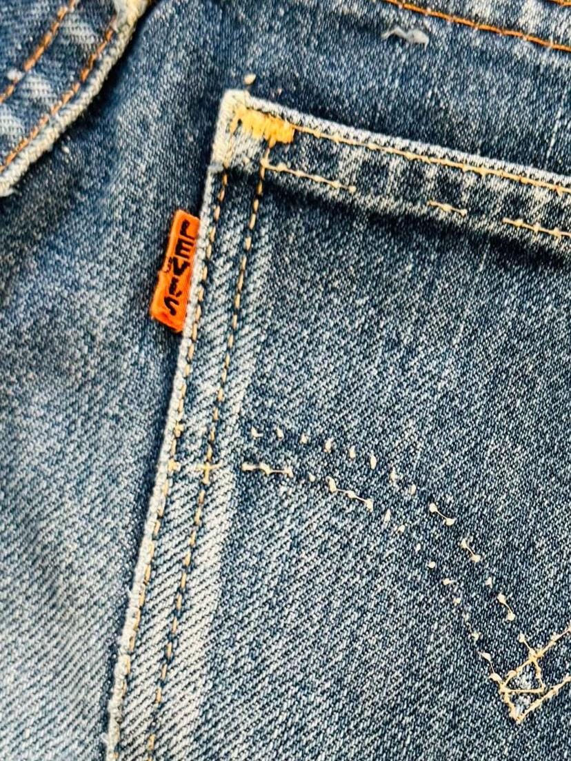 Gr. 22 - 23 BIG E Levis Bellbottoms 60s Vintage Made in USA