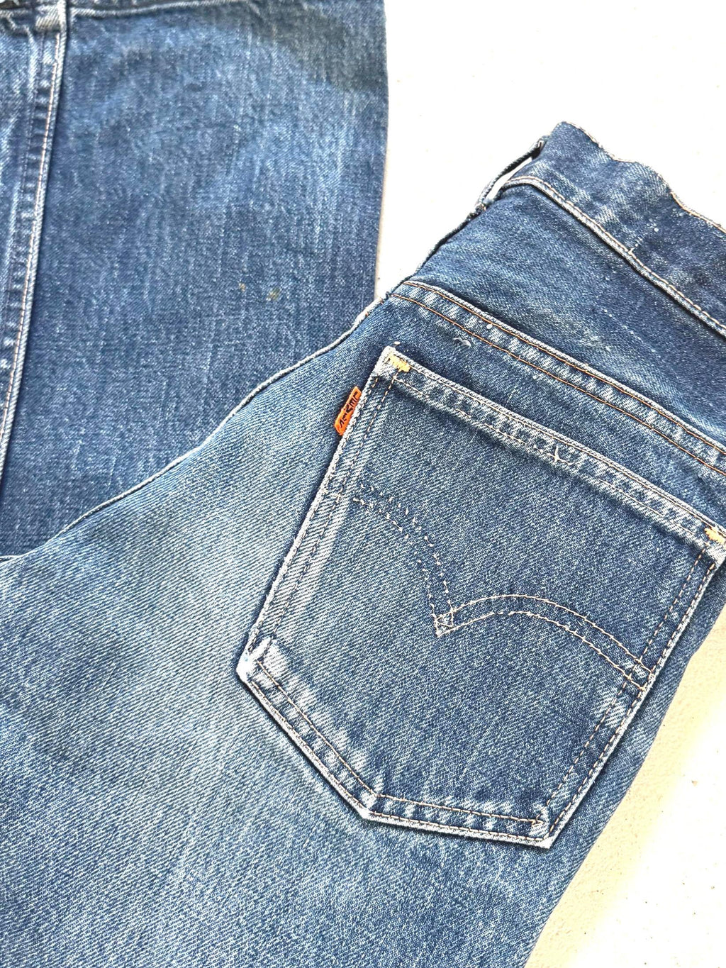 Gr. 22 - 23 BIG E Levis Bellbottoms 60s Vintage Made in USA