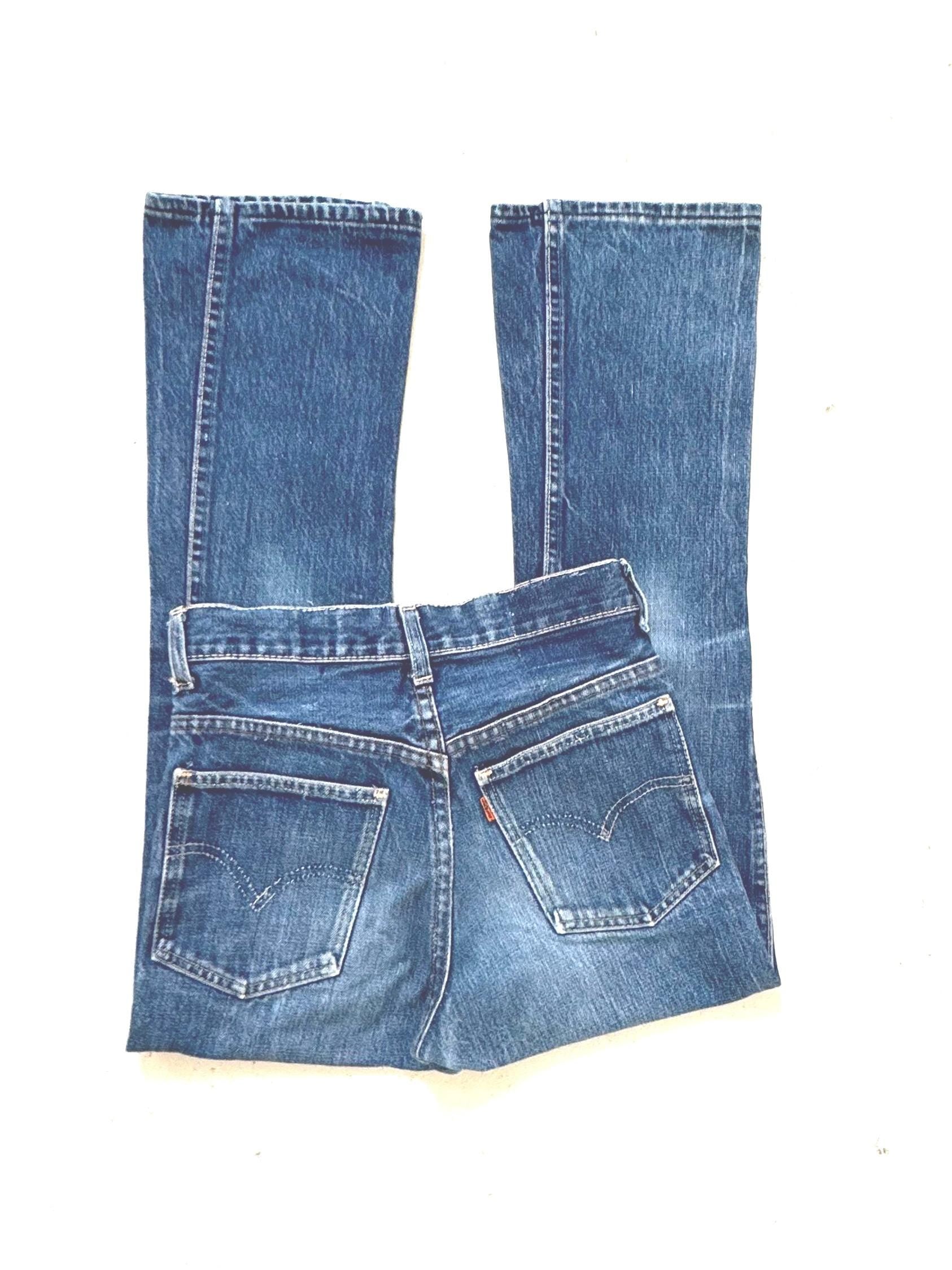 Gr. 22 - 23 BIG E Levis Bellbottoms 60s Vintage Made in USA