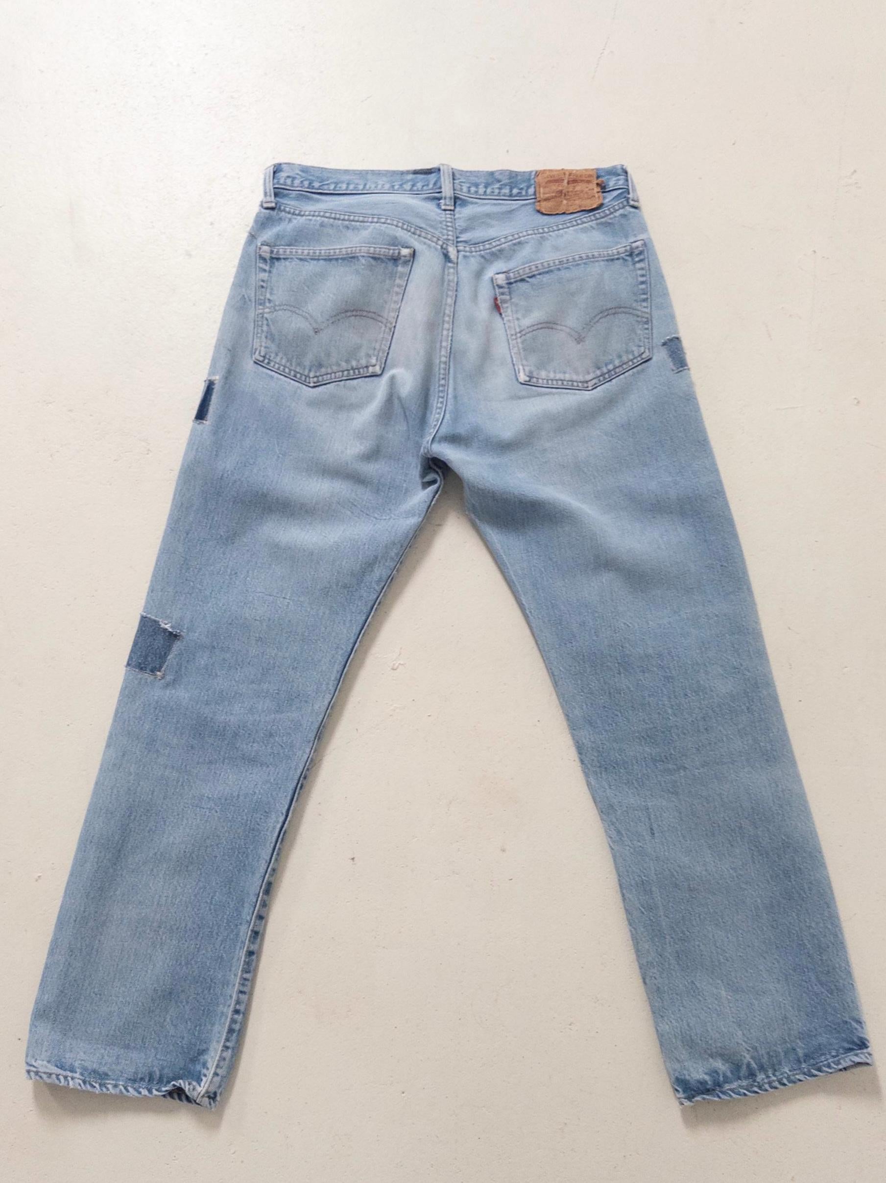 Gr. 32 Levis 501 Selvedge Redline 70s Vintage Made in USA