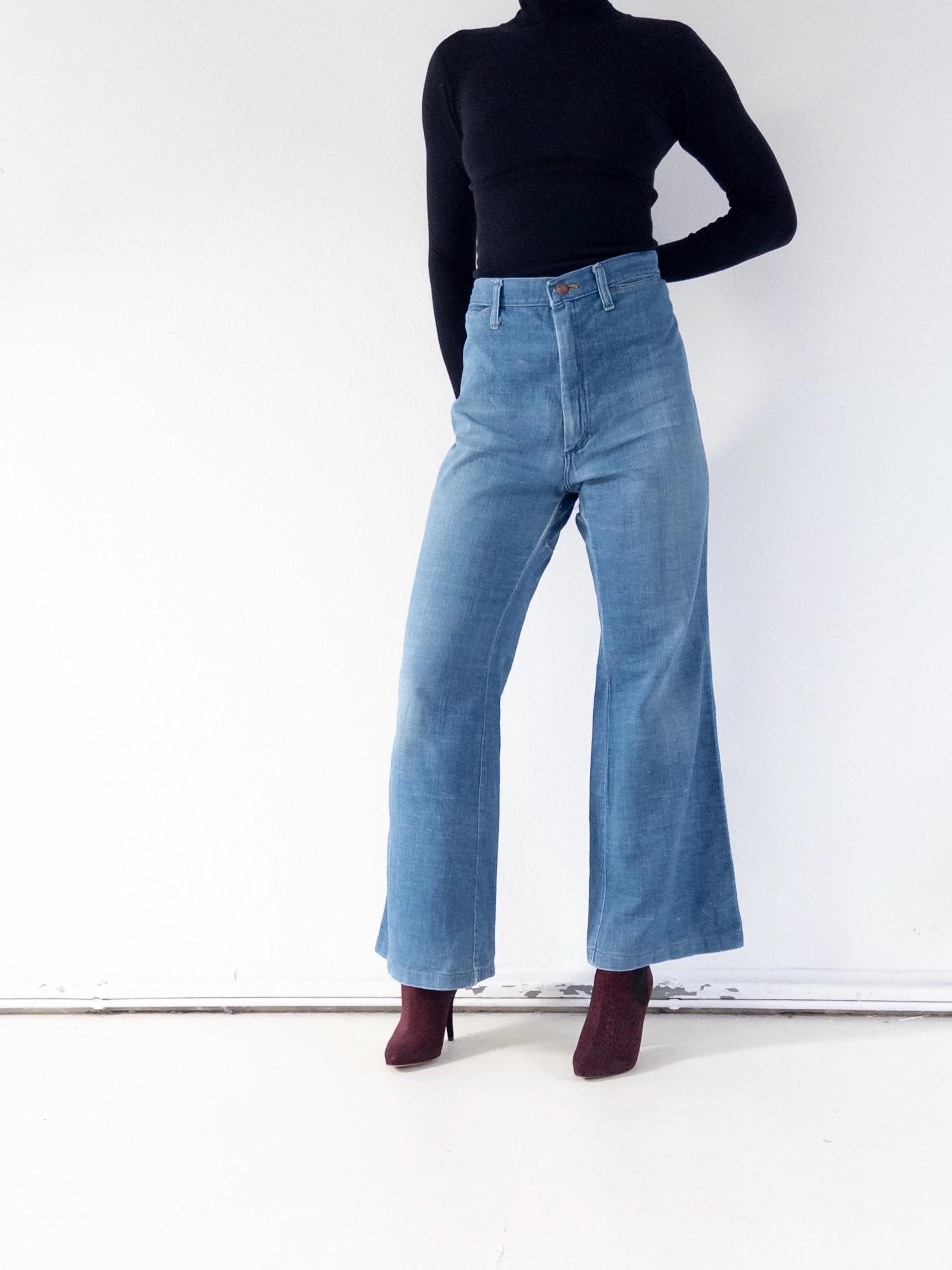 Gr. 36 Wrangler 70s Vintage Schlaghose Made in Malta