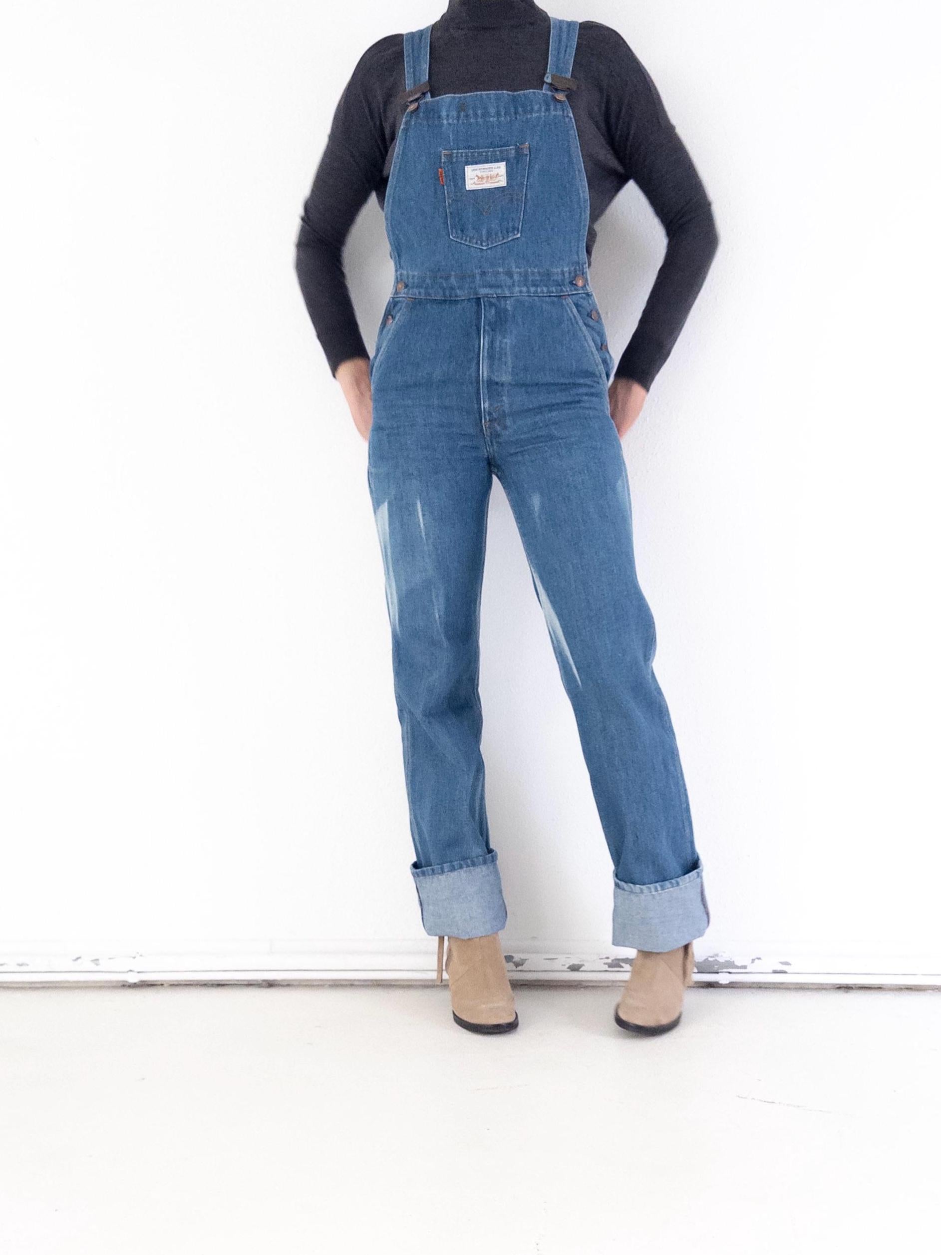 Gr. XS Levis Latzhose 80s Vintage Made in France