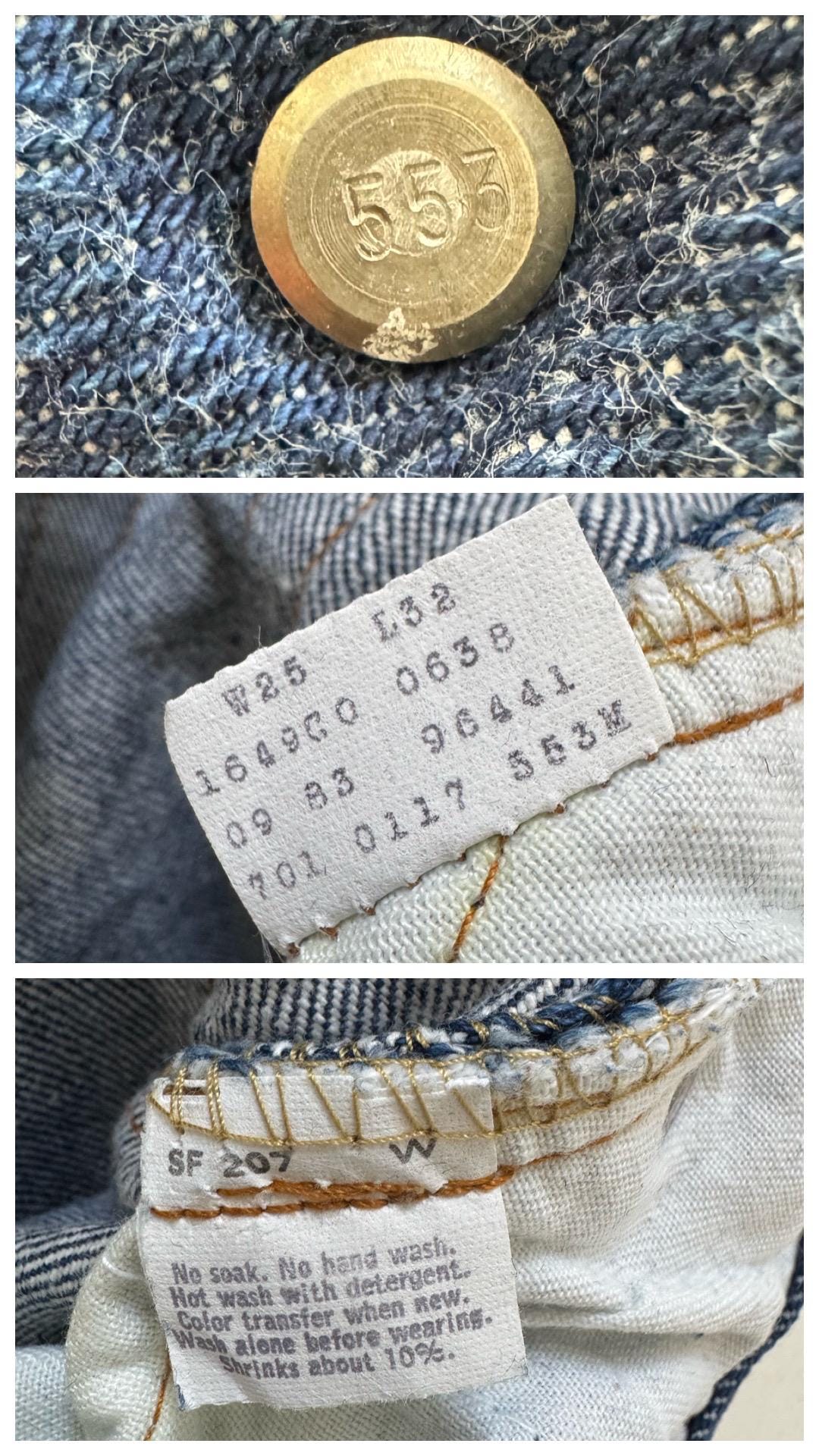 Gr. 22 - 23 Levis 701 Student 80s Vintage Made in USA