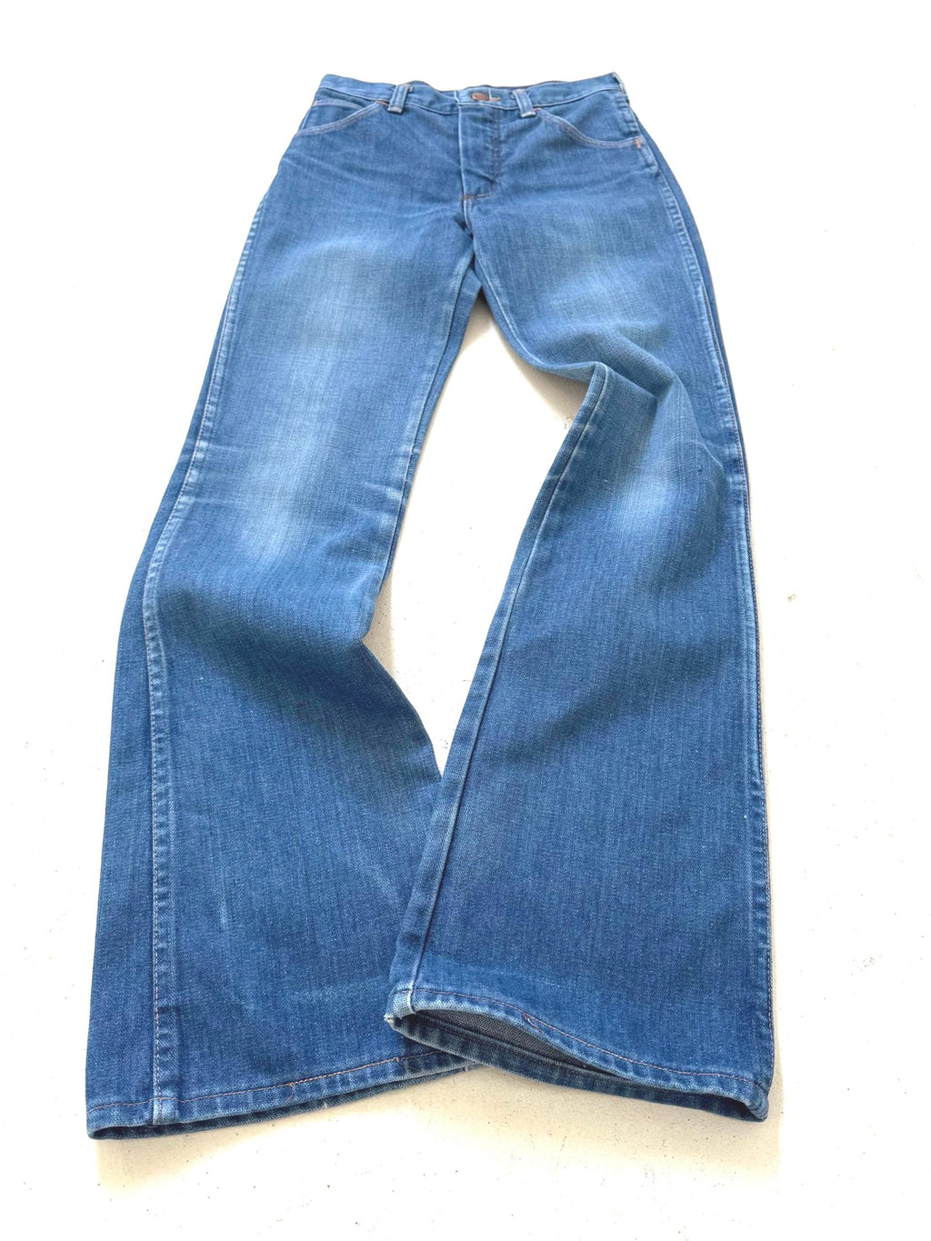 Gr. 22 - 23 Wrangler Blue Bell Schlaghose 70s Vintage Made in USA
